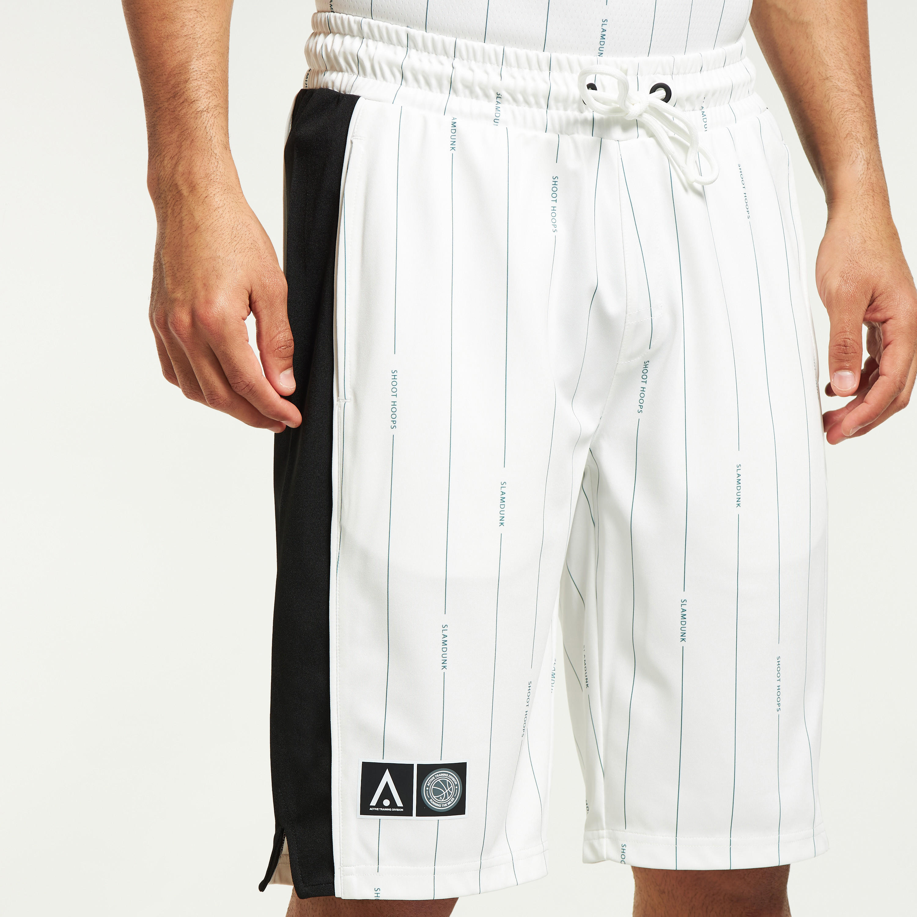 Striped Panel Detail Shorts with Drawstring Closure and Pockets-men-clothing-sportswearandactivewear-bottoms-image-4