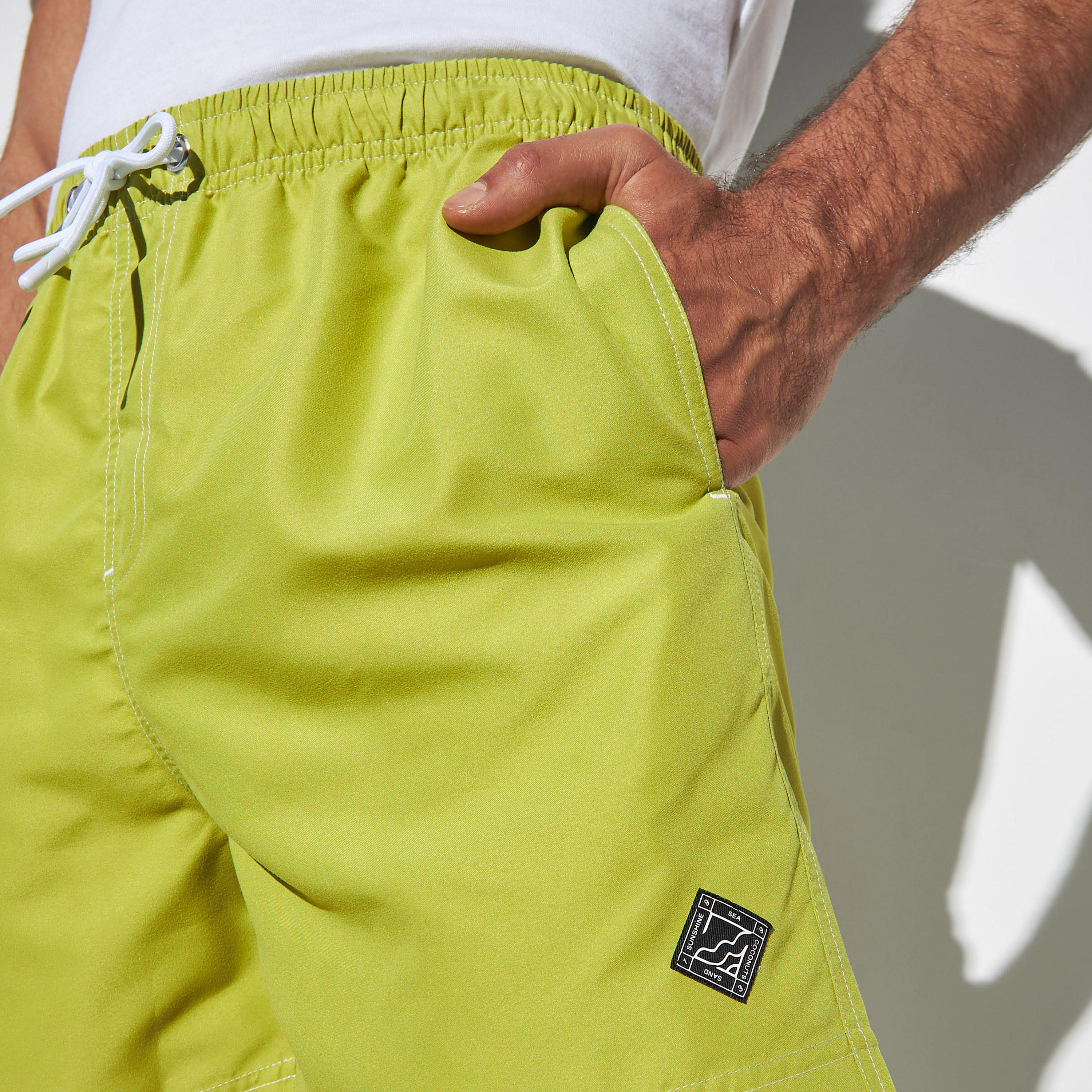 Solid Beach Shorts with Drawstring Closure and Pockets-men-clothing-sportswearandactivewear-bottoms-image-4