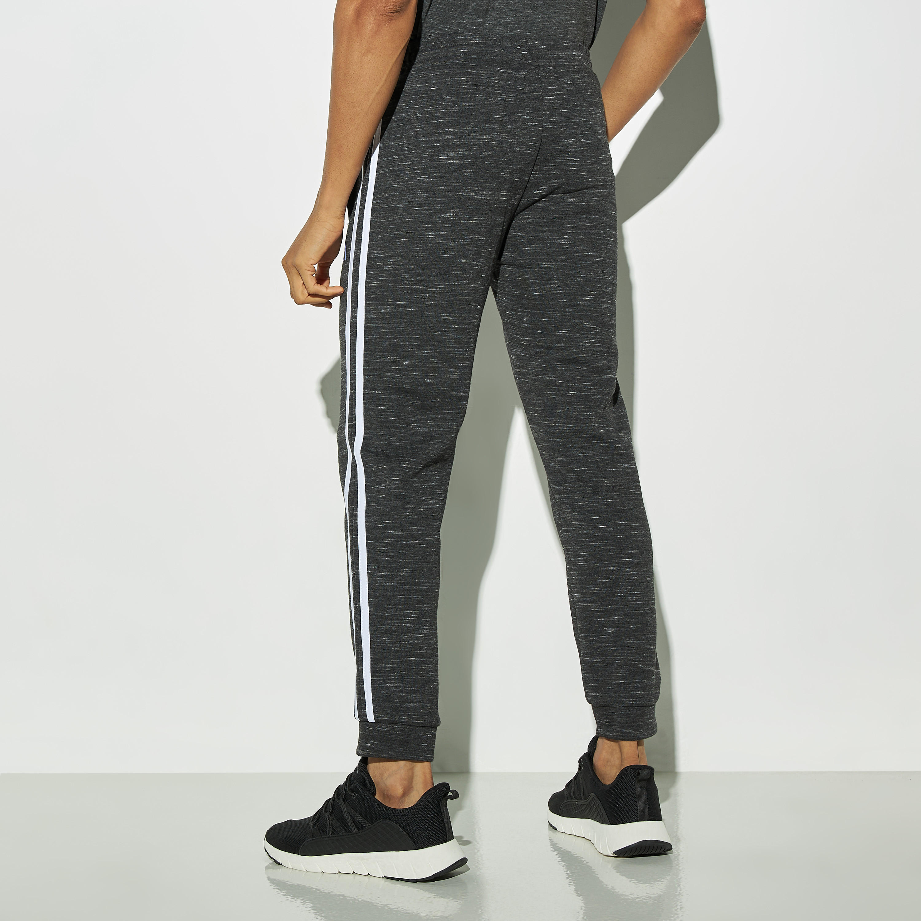 Tape Detail Joggers with Drawstring Closure and Pockets-men-clothing-sportswearandactivewear-tracksuits-image-3