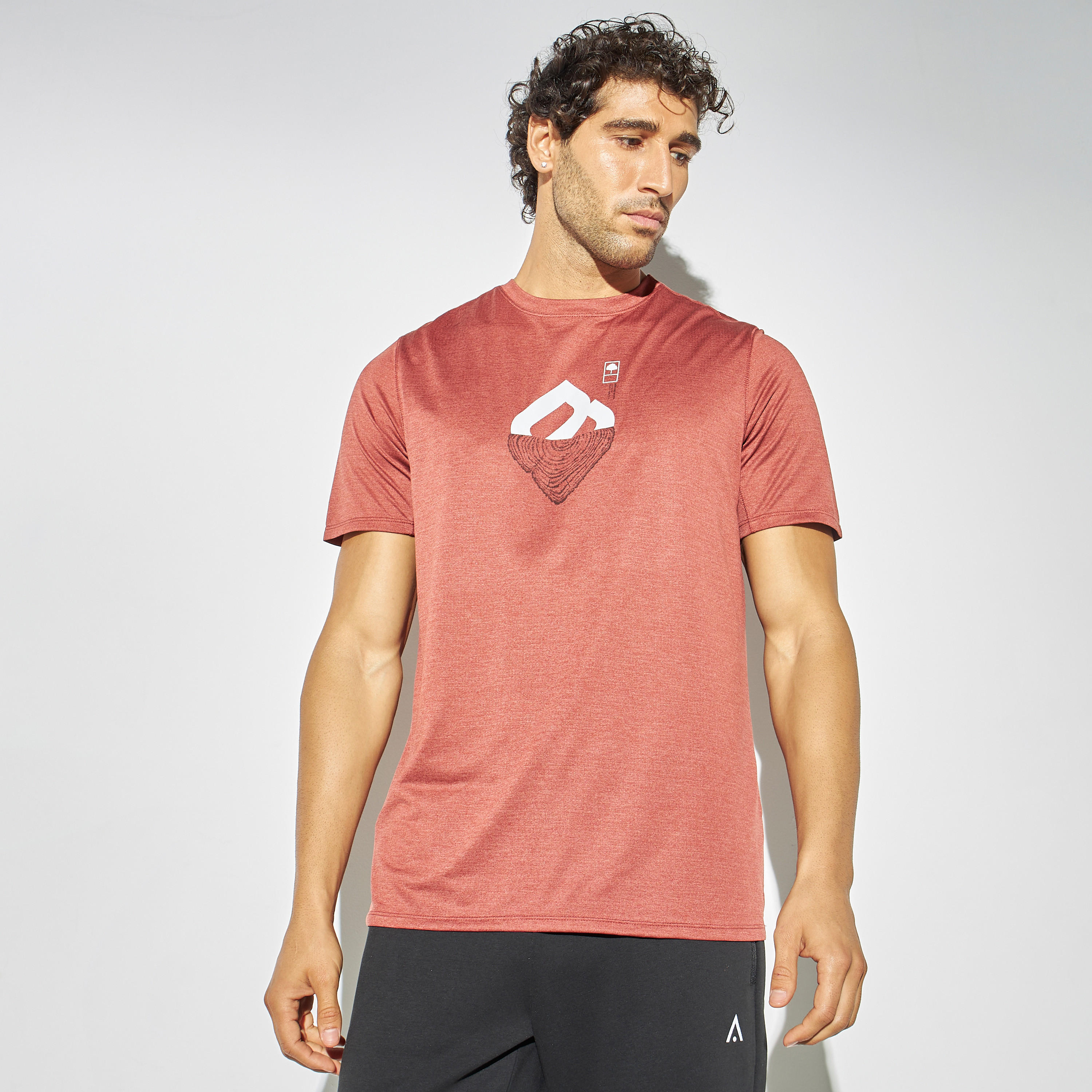 Printed T-shirt with Short Sleeves and Crew Neck-men-clothing-sportswearandactivewear-tshirtsandpolos-image-1