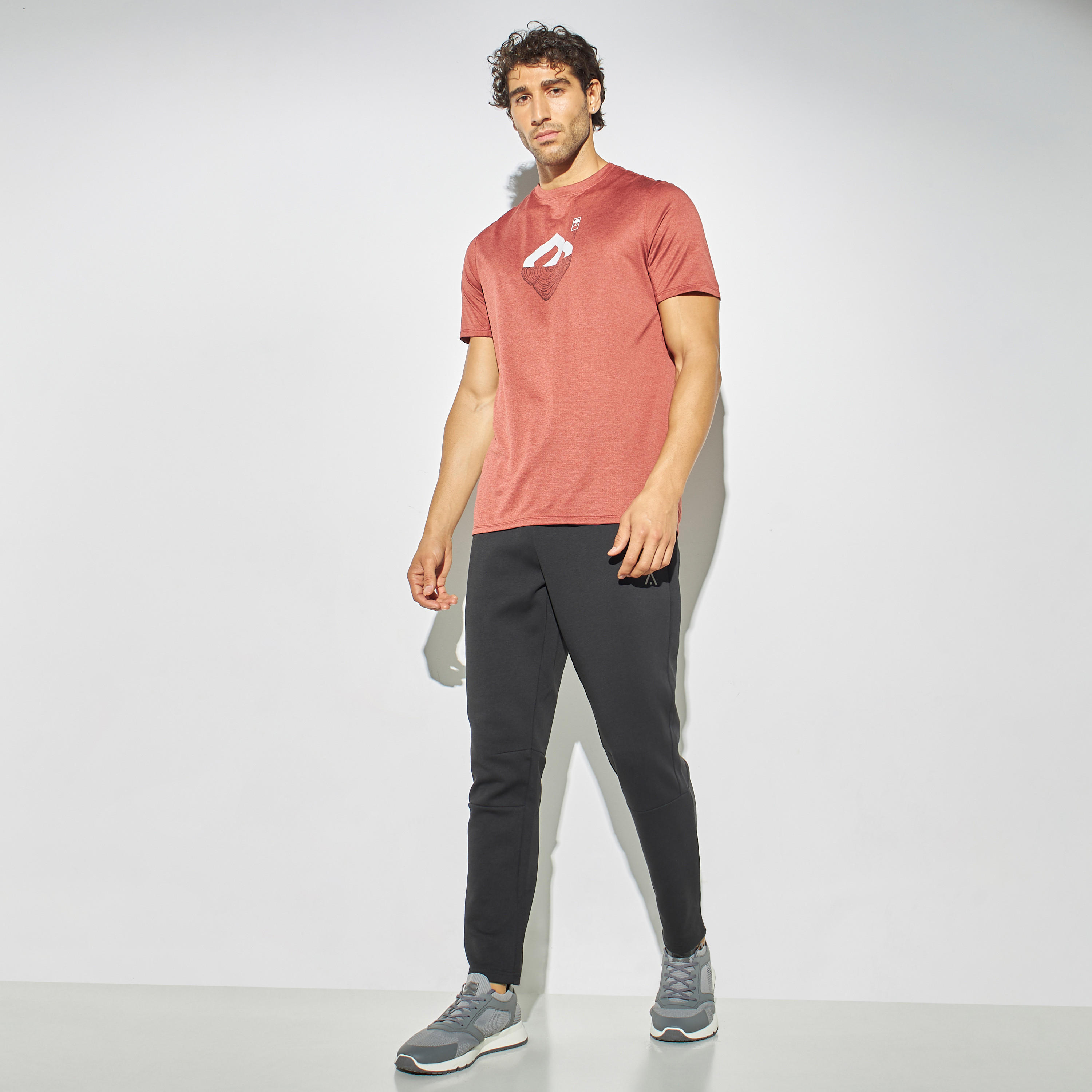 Printed T-shirt with Short Sleeves and Crew Neck-men-clothing-sportswearandactivewear-tshirtsandpolos-image-2