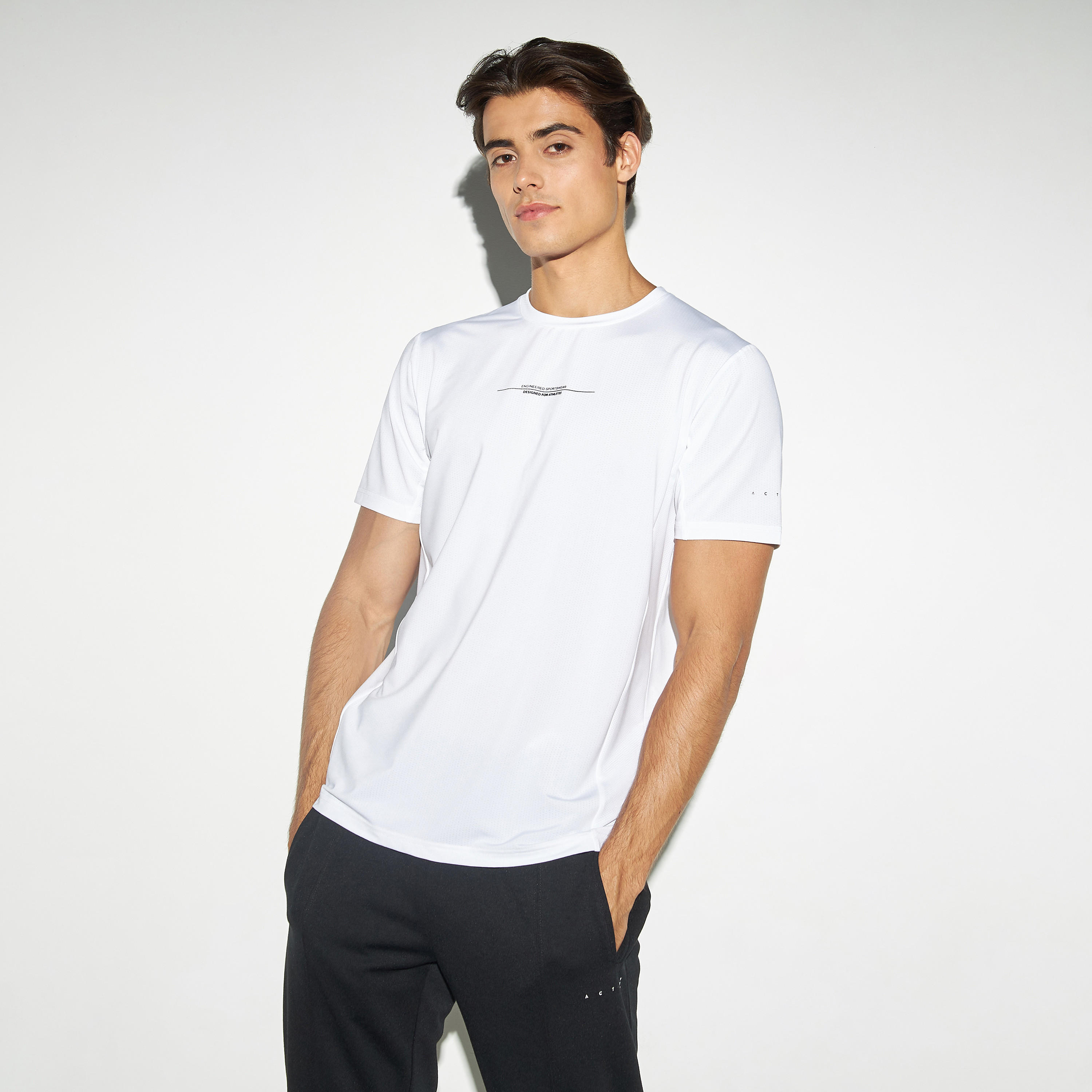 Slogan Print Oversized T-shirt with Short Sleeves and Crew Neck-men-clothing-sportswearandactivewear-tshirtsandpolos-image-1