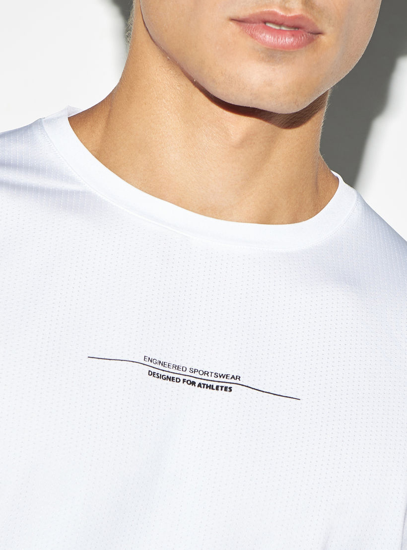Slogan Print Oversized T-shirt with Short Sleeves and Crew Neck-men-clothing-sportswearandactivewear-tshirtsandpolos-image-5