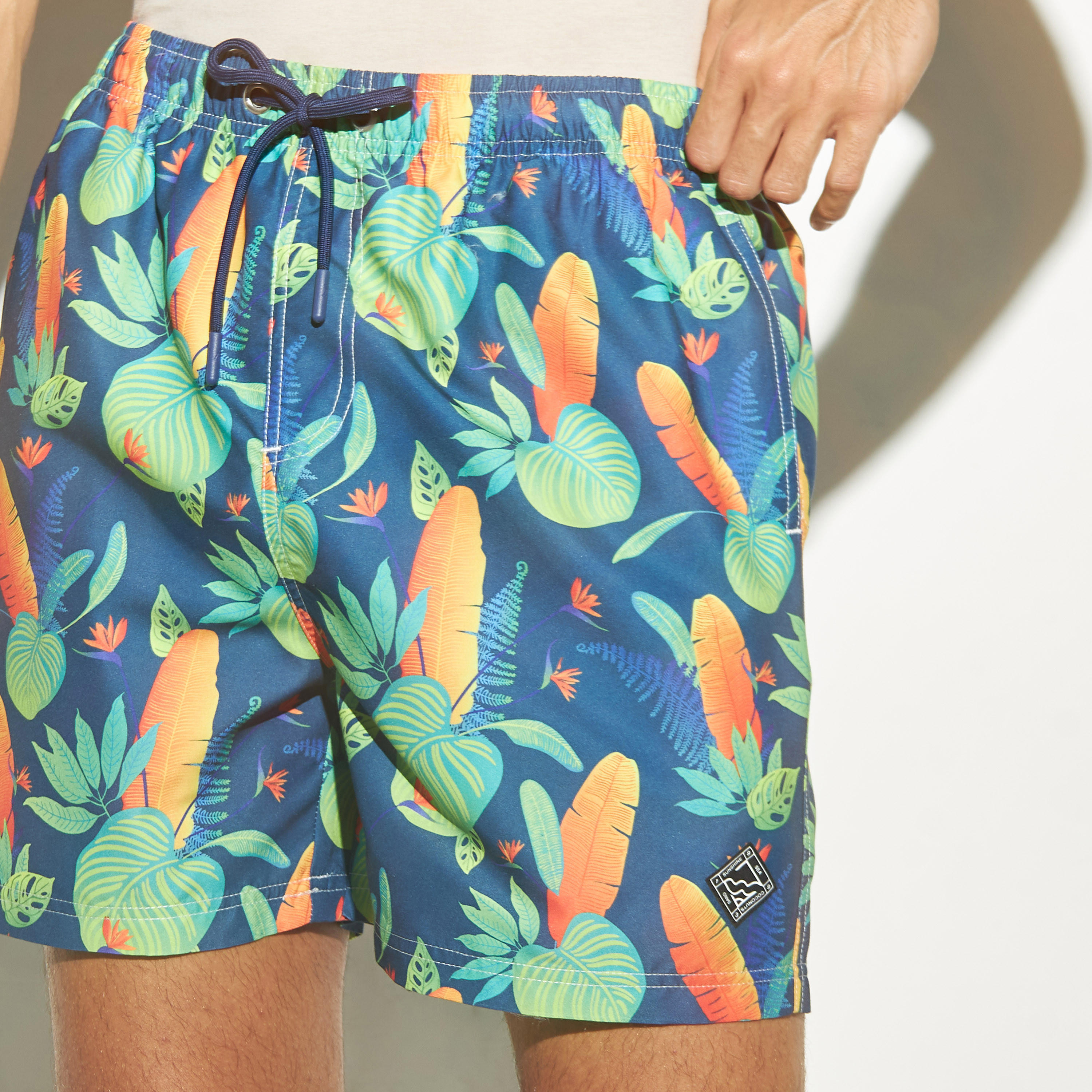 Printed Beach Shorts with Drawstring Closure and Pockets-men-clothing-sportswearandactivewear-bottoms-image-4