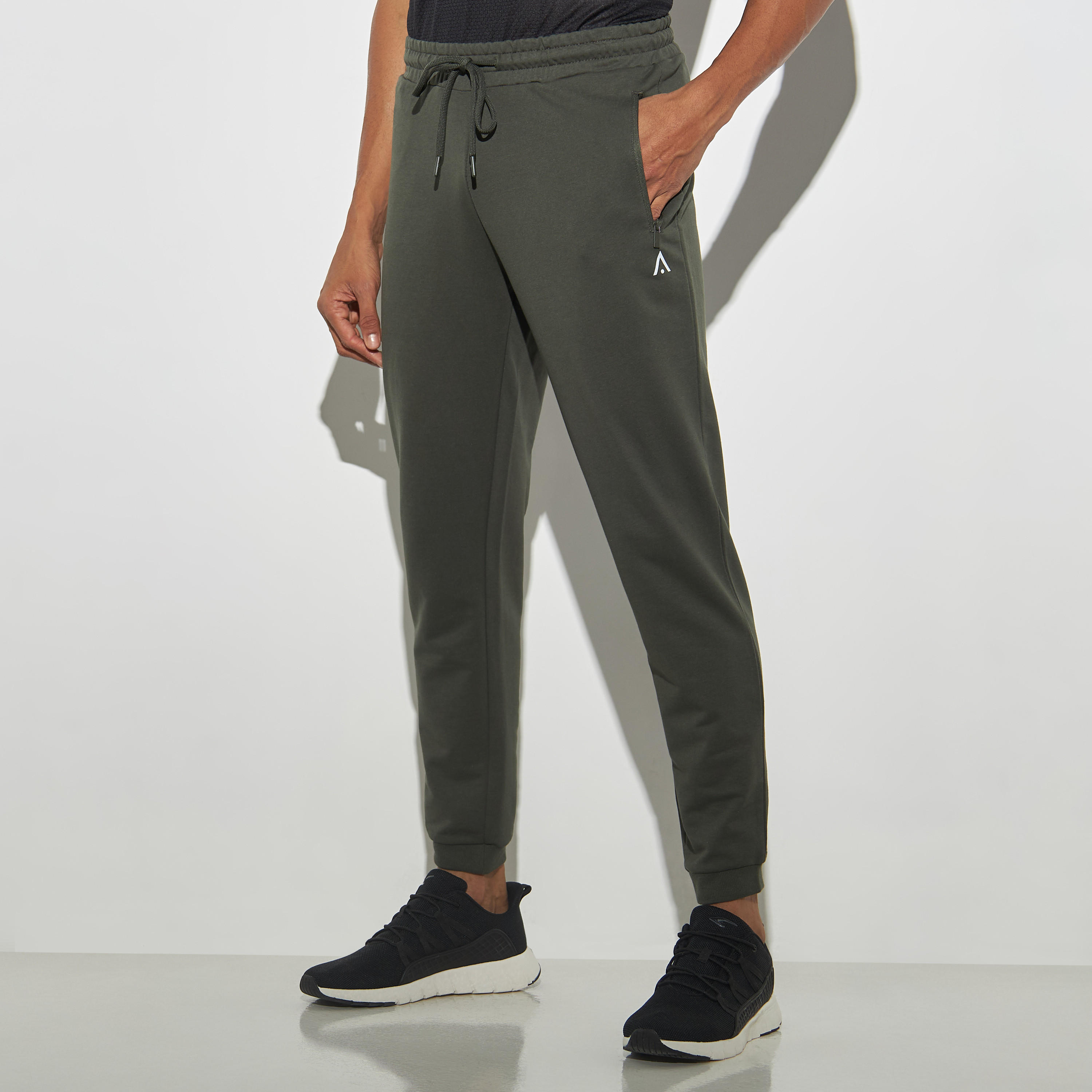 Solid Joggers with Drawstring Closure and Pockets-men-clothing-sportswearandactivewear-bottoms-image-1