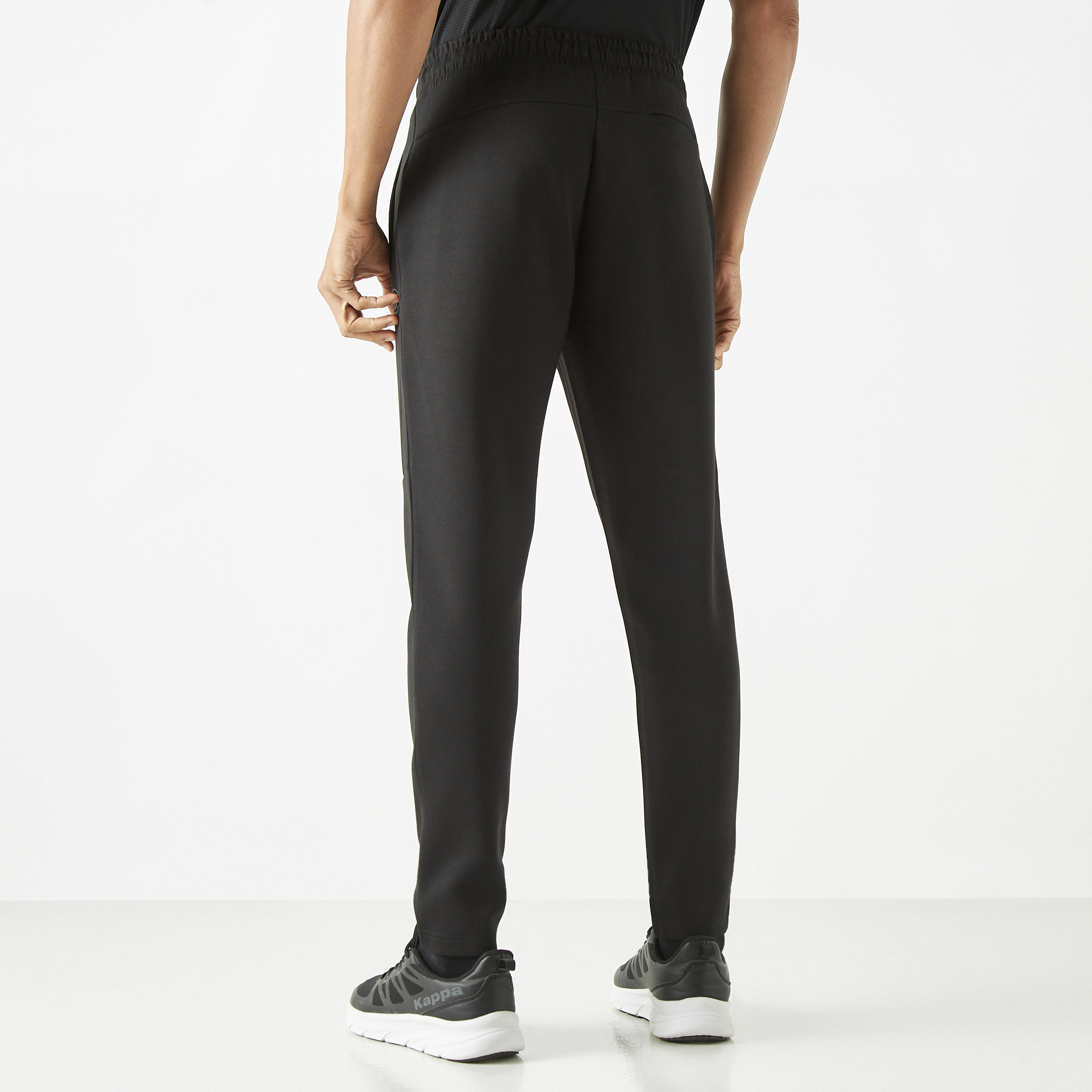 Cut and Sew Joggers with Drawstring Closure and Pockets-men-clothing-bottoms-joggers-image-3