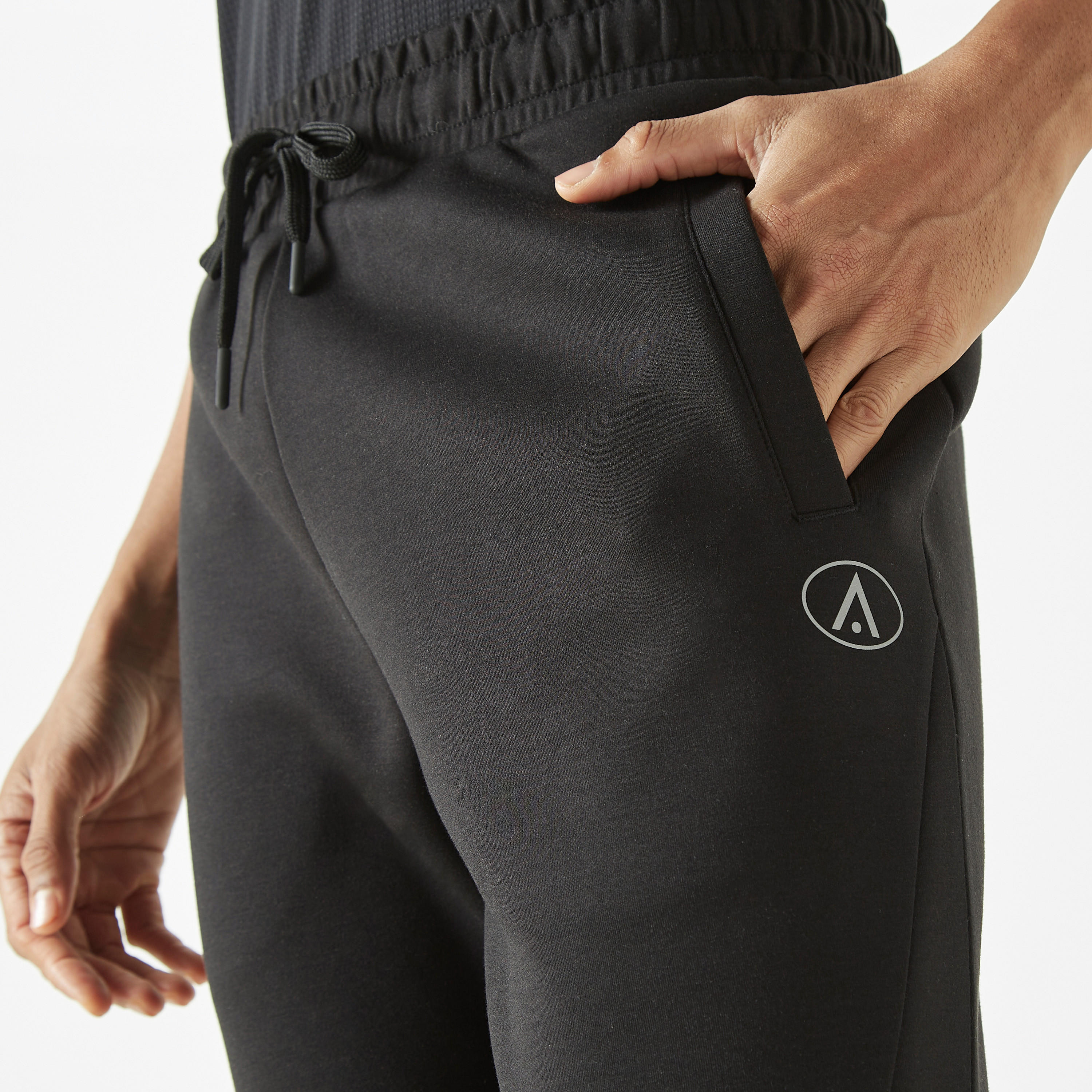 Cut and Sew Joggers with Drawstring Closure and Pockets-men-clothing-bottoms-joggers-image-4
