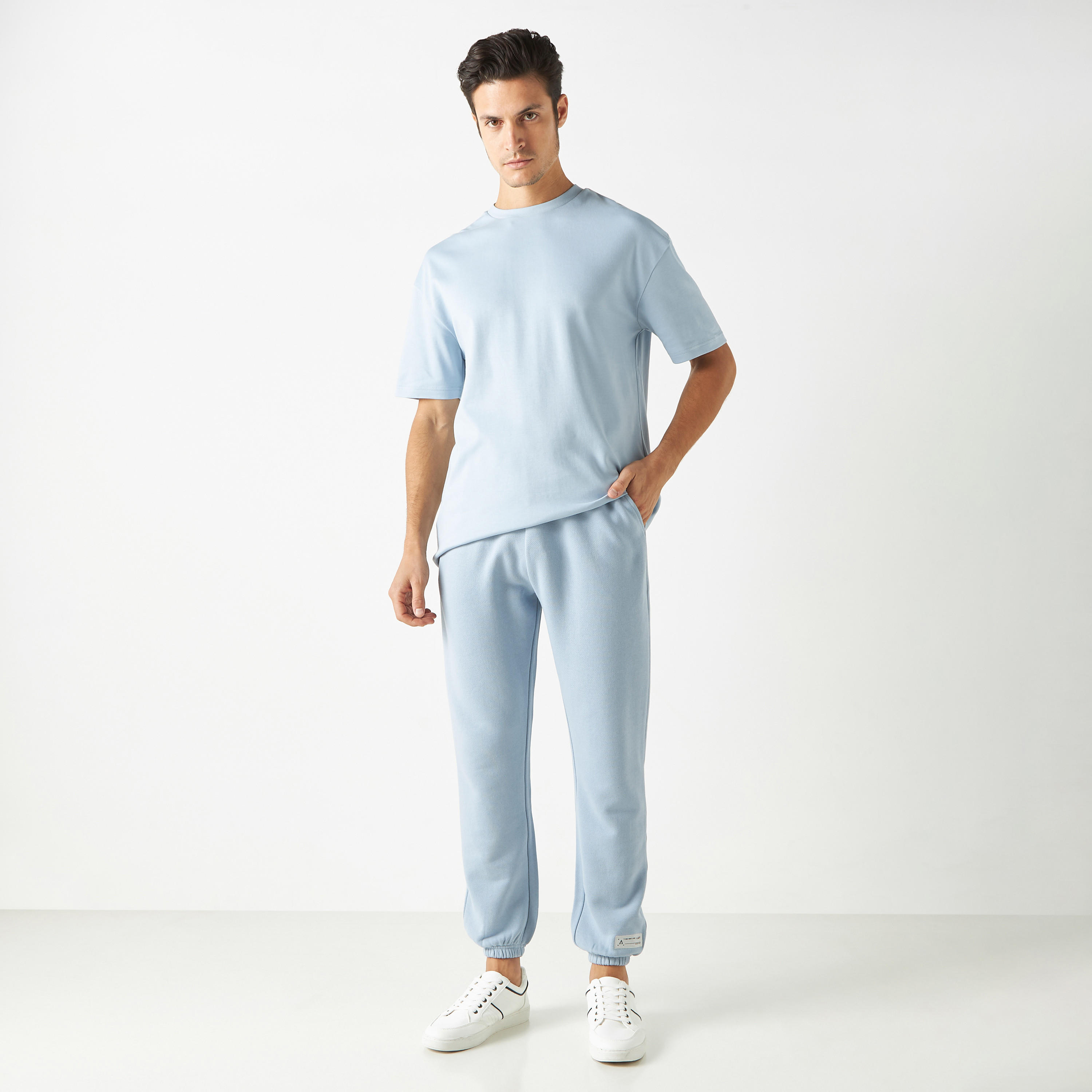 Solid Joggers with Elasticated Waistband and Pockets-men-clothing-sportswearandactivewear-bottoms-image-2