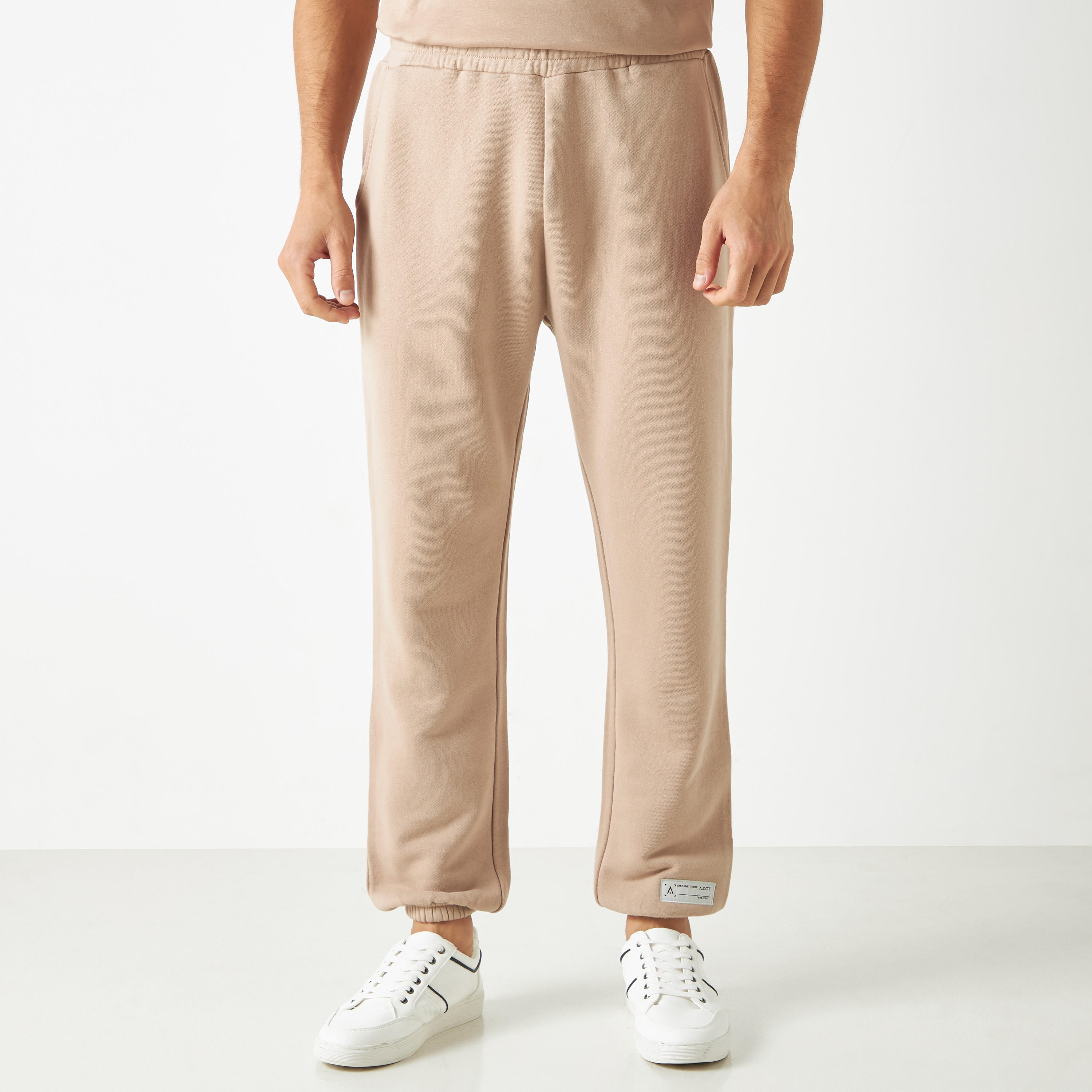 Solid Joggers with Elasticated Waistband and Pockets-men-clothing-sportswearandactivewear-bottoms-image-9