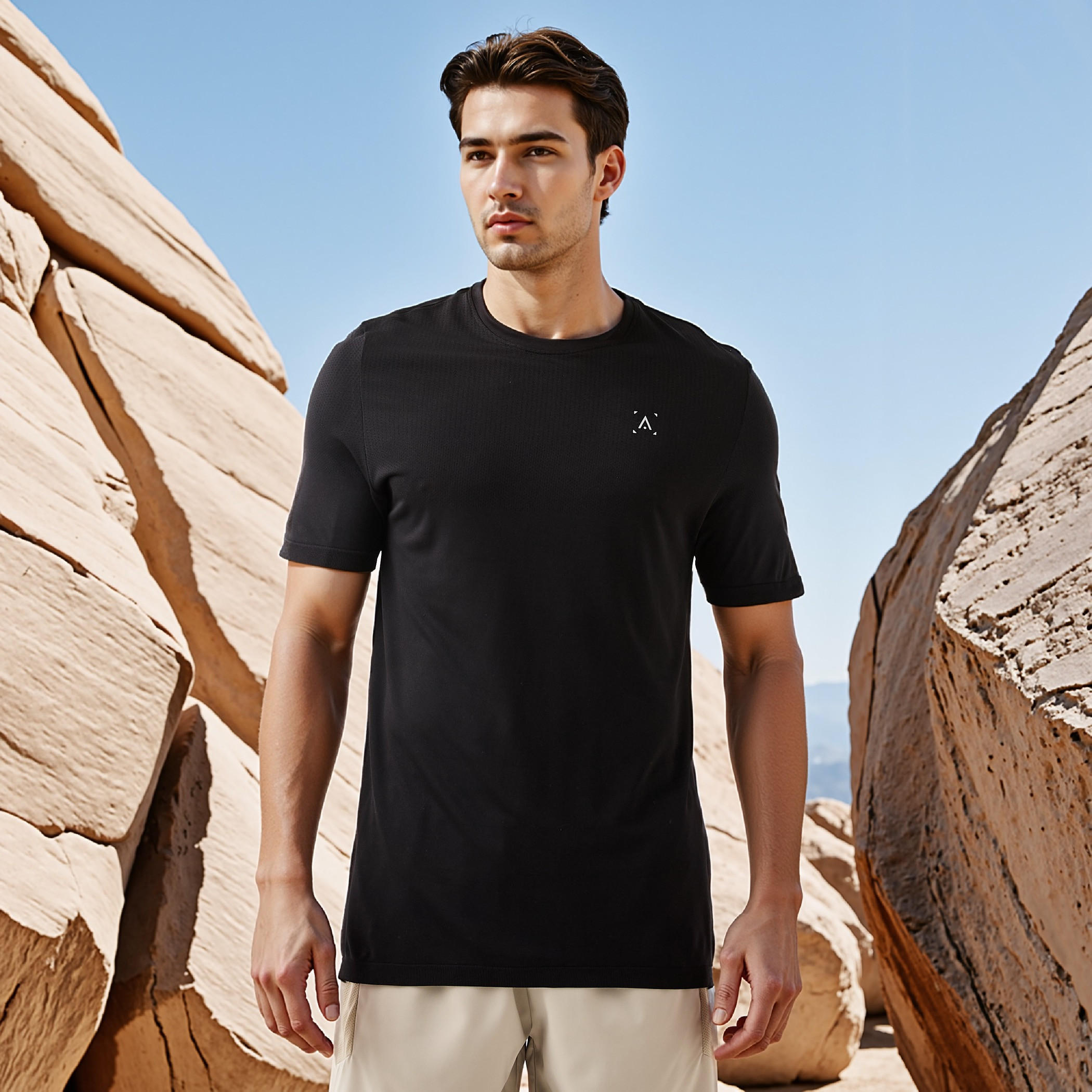 Regular Fit Seamless T-shirt-men-clothing-sportswearandactivewear-tshirtsandpolos-image-1