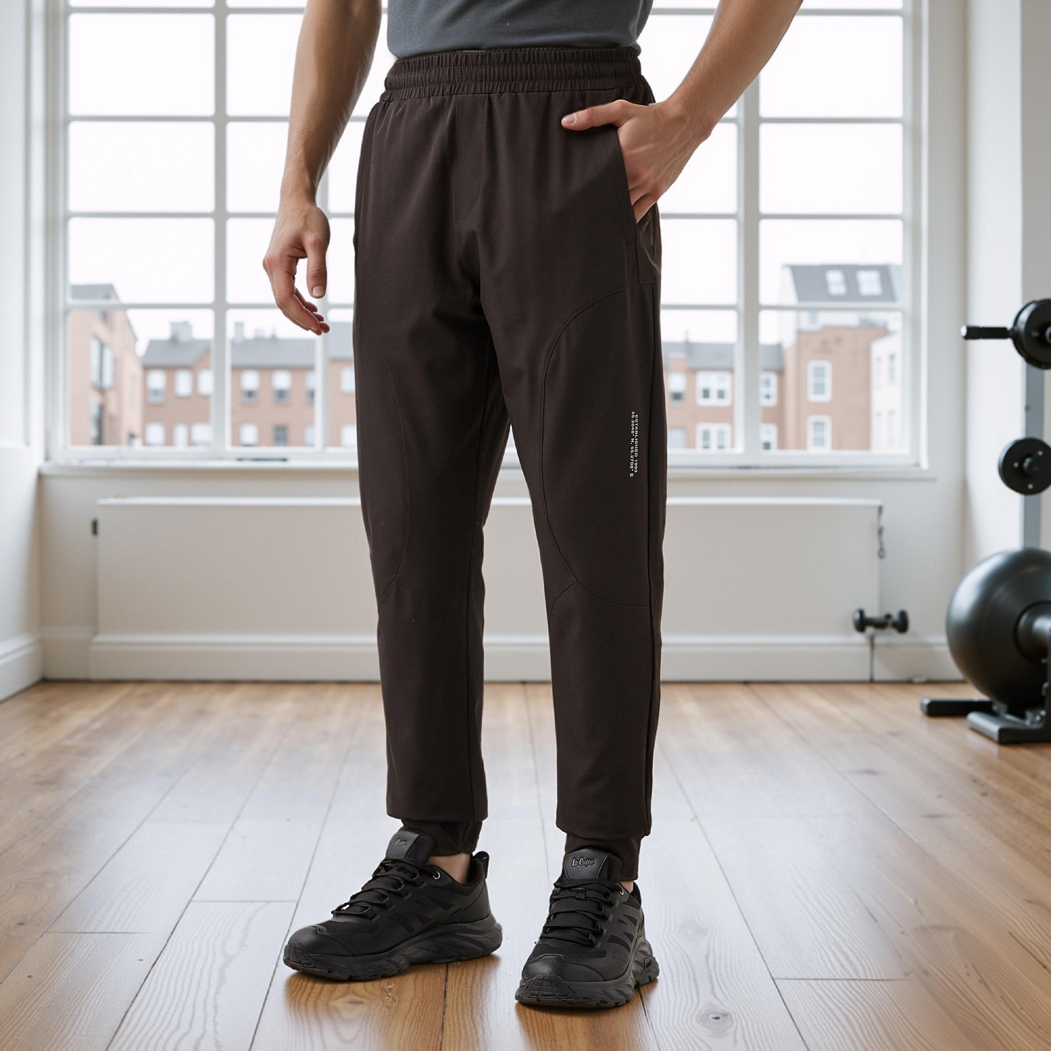 Regular Fit Track Pants with Elasticated Waistband-men-clothing-sportswearandactivewear-bottoms-joggers-image-1