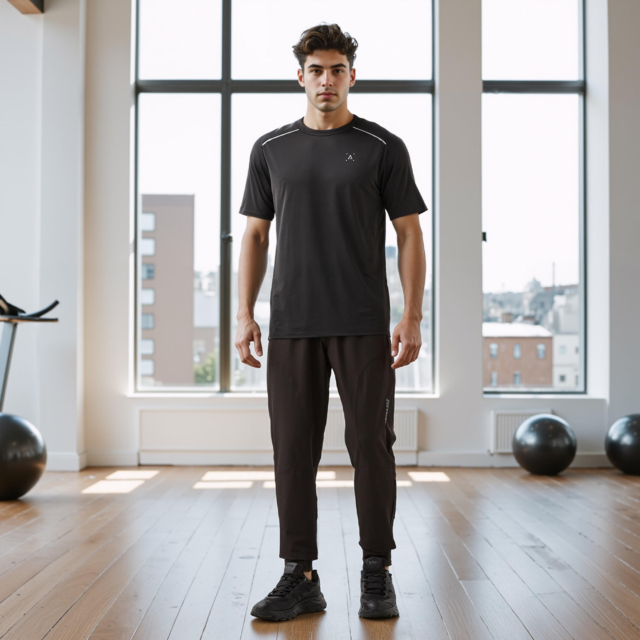 Regular Fit Track Pants with Elasticated Waistband-men-clothing-sportswearandactivewear-bottoms-joggers-image-2