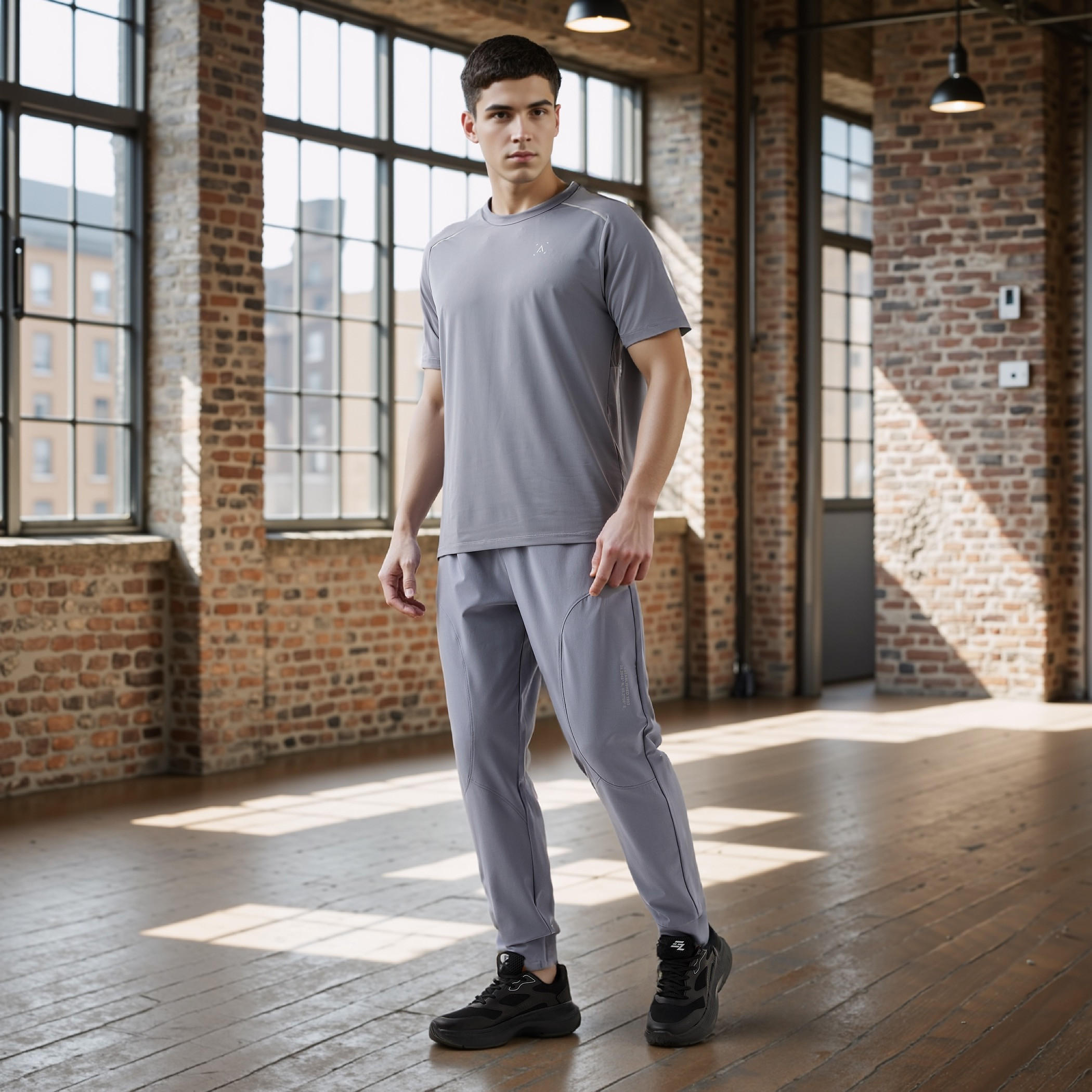 Regular Fit Track Pants with Elasticated Waistband-men-clothing-sportswearandactivewear-bottoms-joggers-image-2