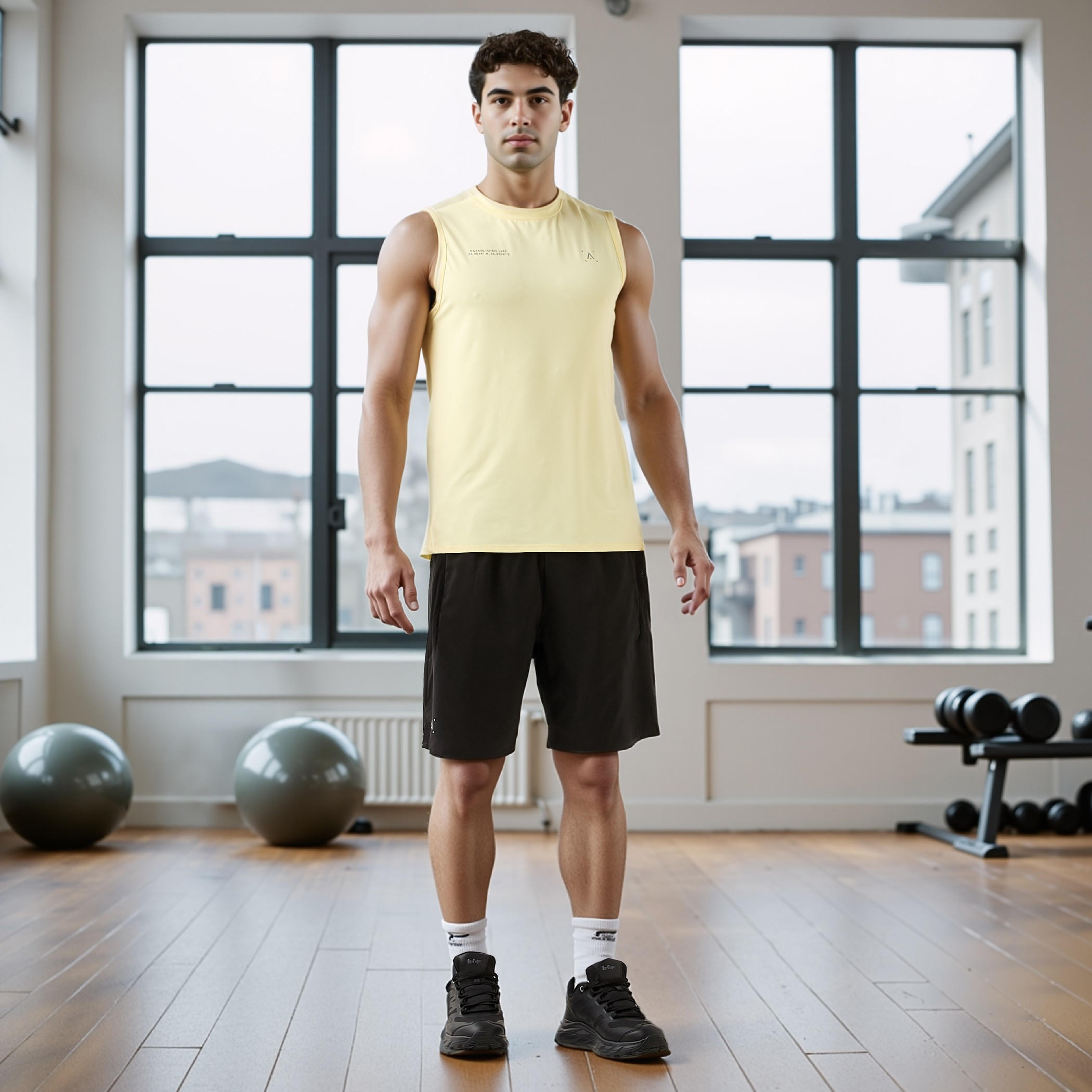 شورت بقصة عادية وخصر مطاطي-men-clothing-bottoms-shorts-image-2