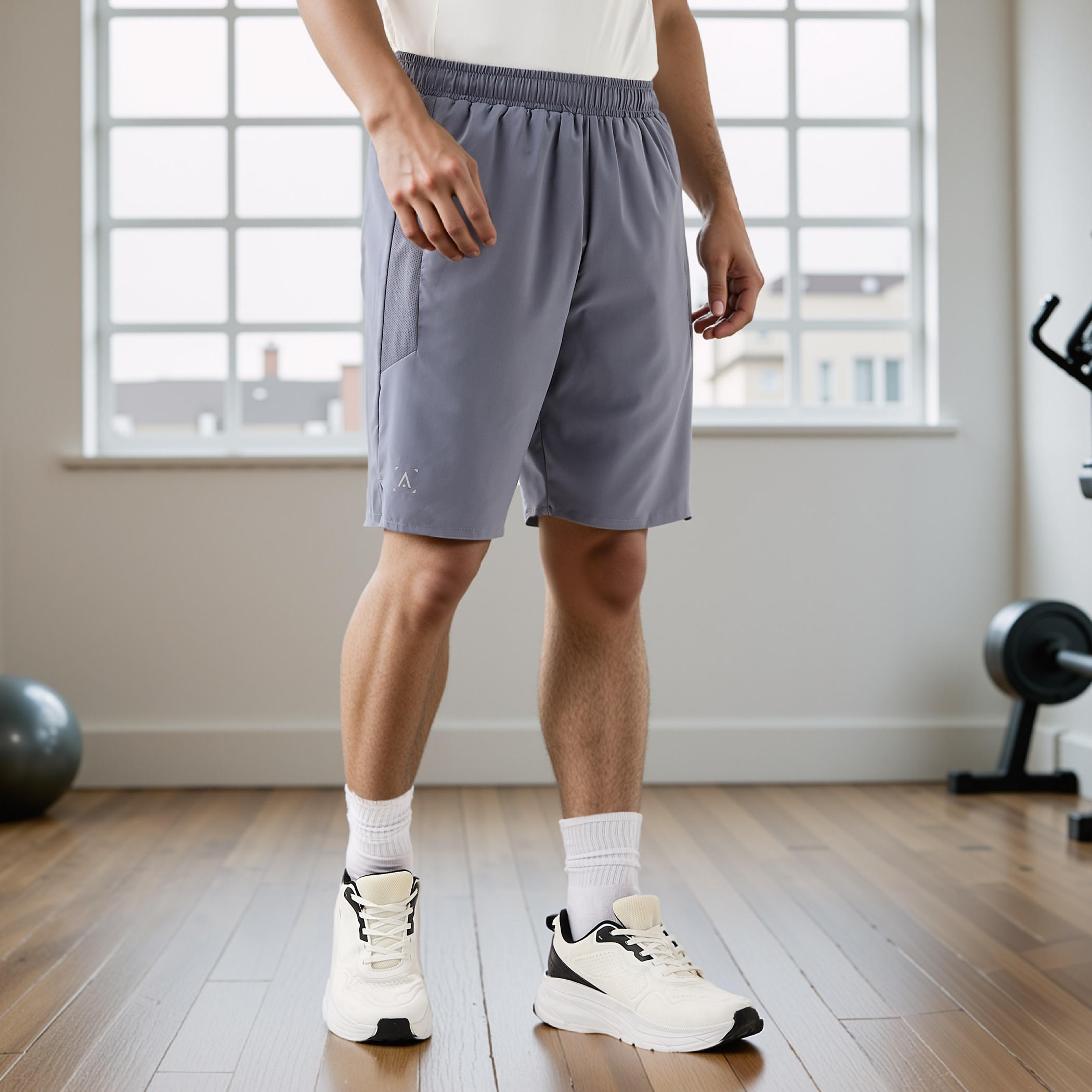 Regular Fit Shorts with Elasticated Waistband-men-clothing-bottoms-shorts-image-1