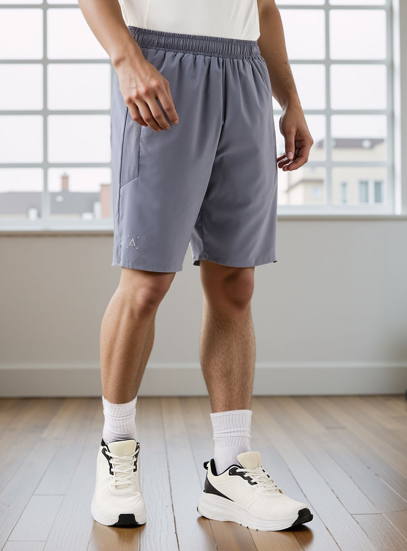 شورت بقصة عادية وخصر مطاطي-men-clothing-bottoms-shorts-image-1