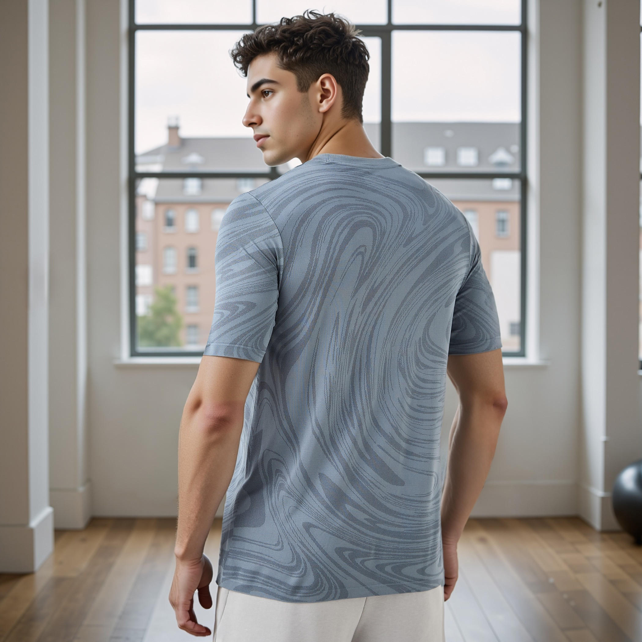 Jacquard Crew Neck T-shirt-men-clothing-sportswearandactivewear-tshirtsandpolos-image-4