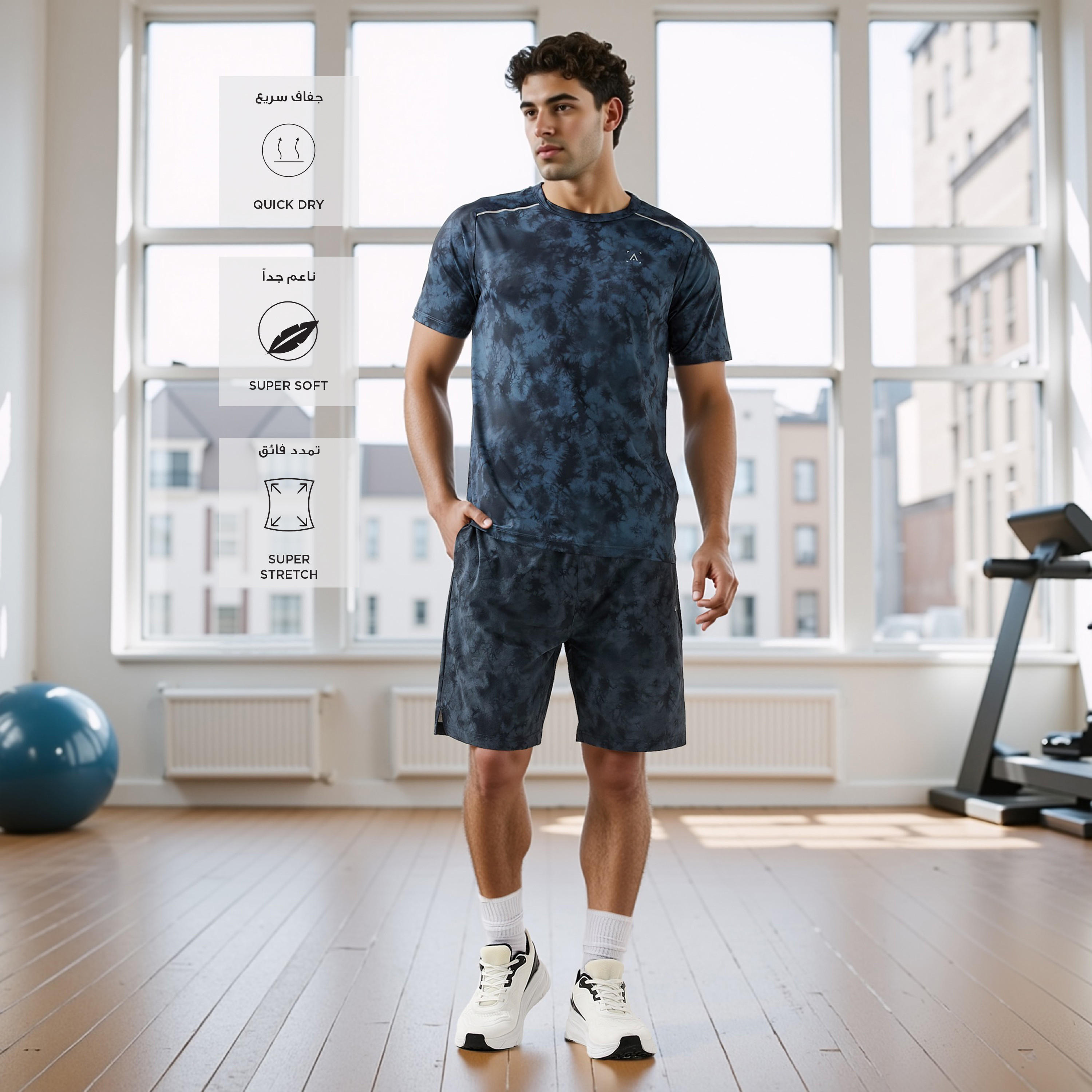 شورت بحزام خصر مطاطي وطبعات-men-clothing-bottoms-shorts-image-2