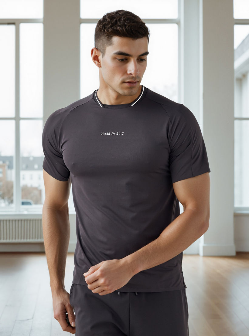 Textured T-shirt-men-clothing-sportswearandactivewear-tshirtsandpolos-image-1