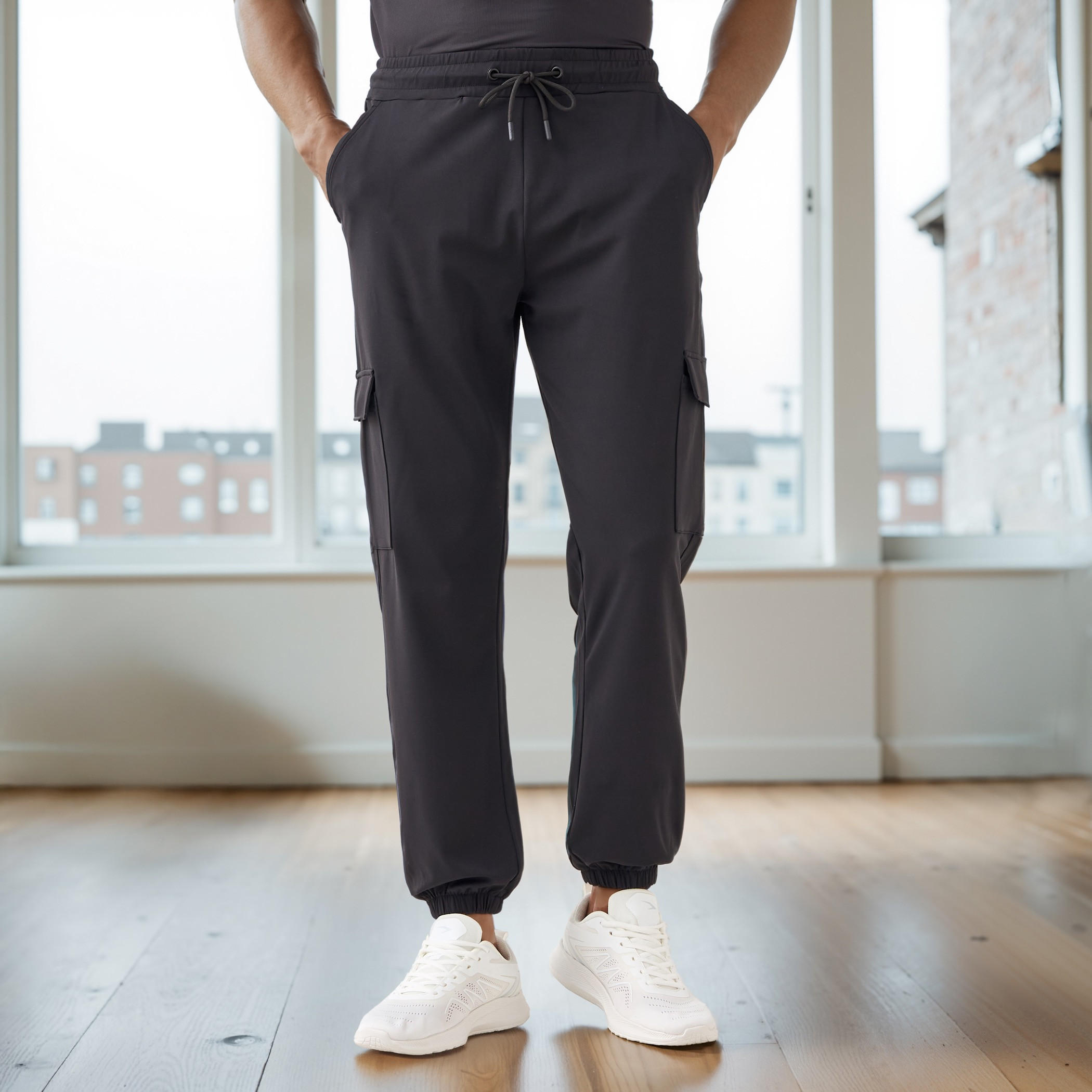Cargo Joggers with Drawstring Closure-men-clothing-sportswearandactivewear-bottoms-joggers-image-1
