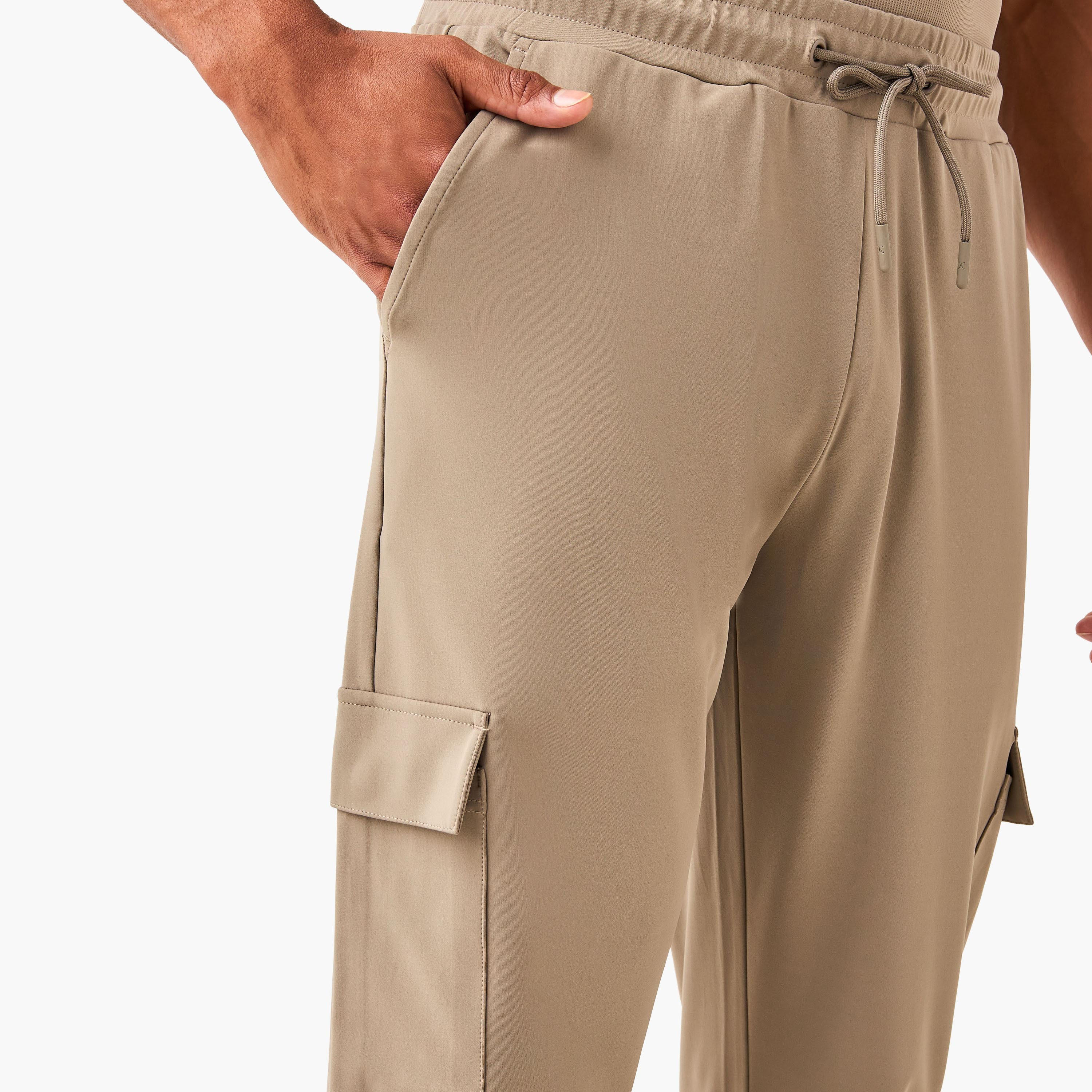 Cargo Joggers with Drawstring Closure-men-clothing-sportswearandactivewear-bottoms-joggers-image-4