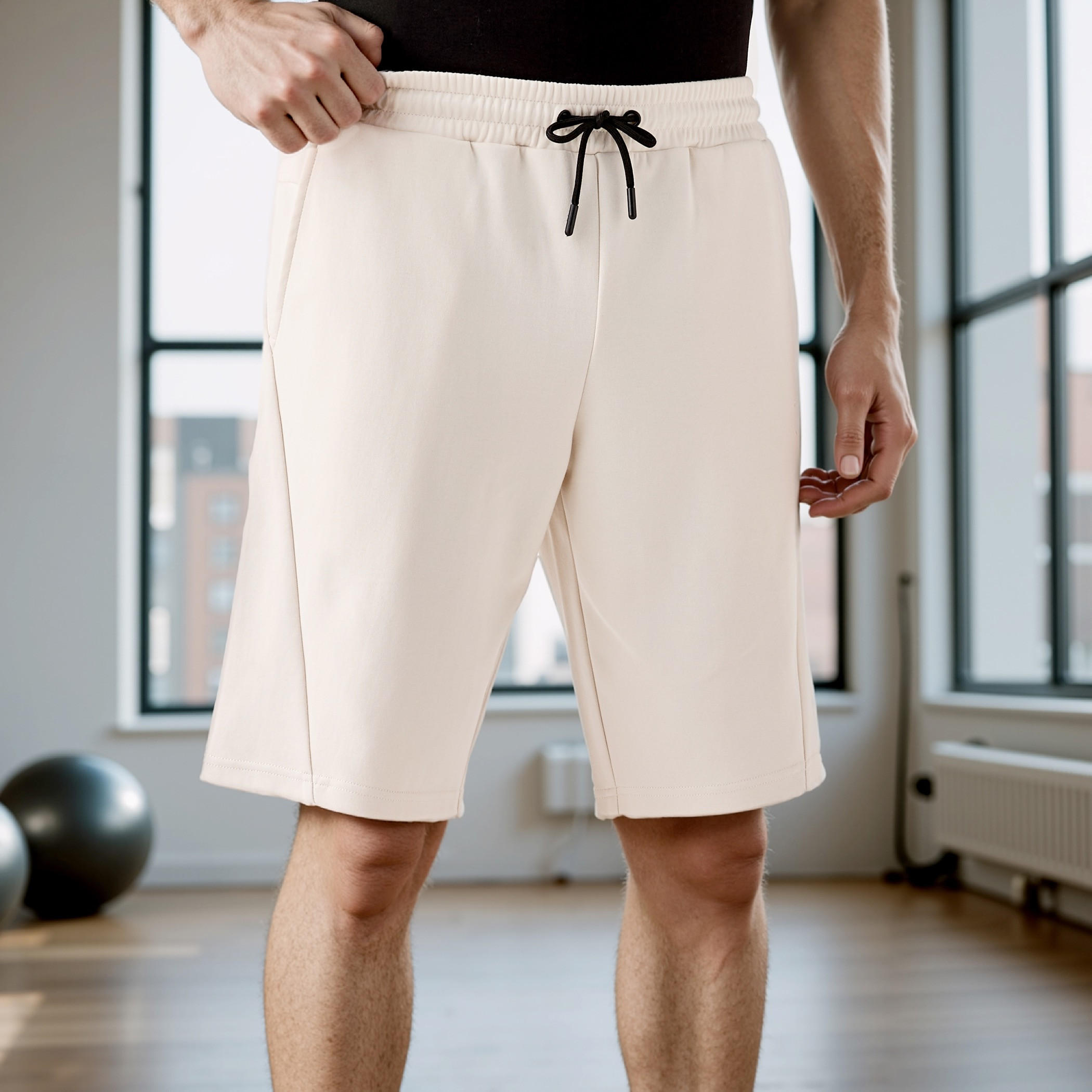 Regular Fit Shorts with Drawstring Closure-men-clothing-bottoms-shorts-image-1