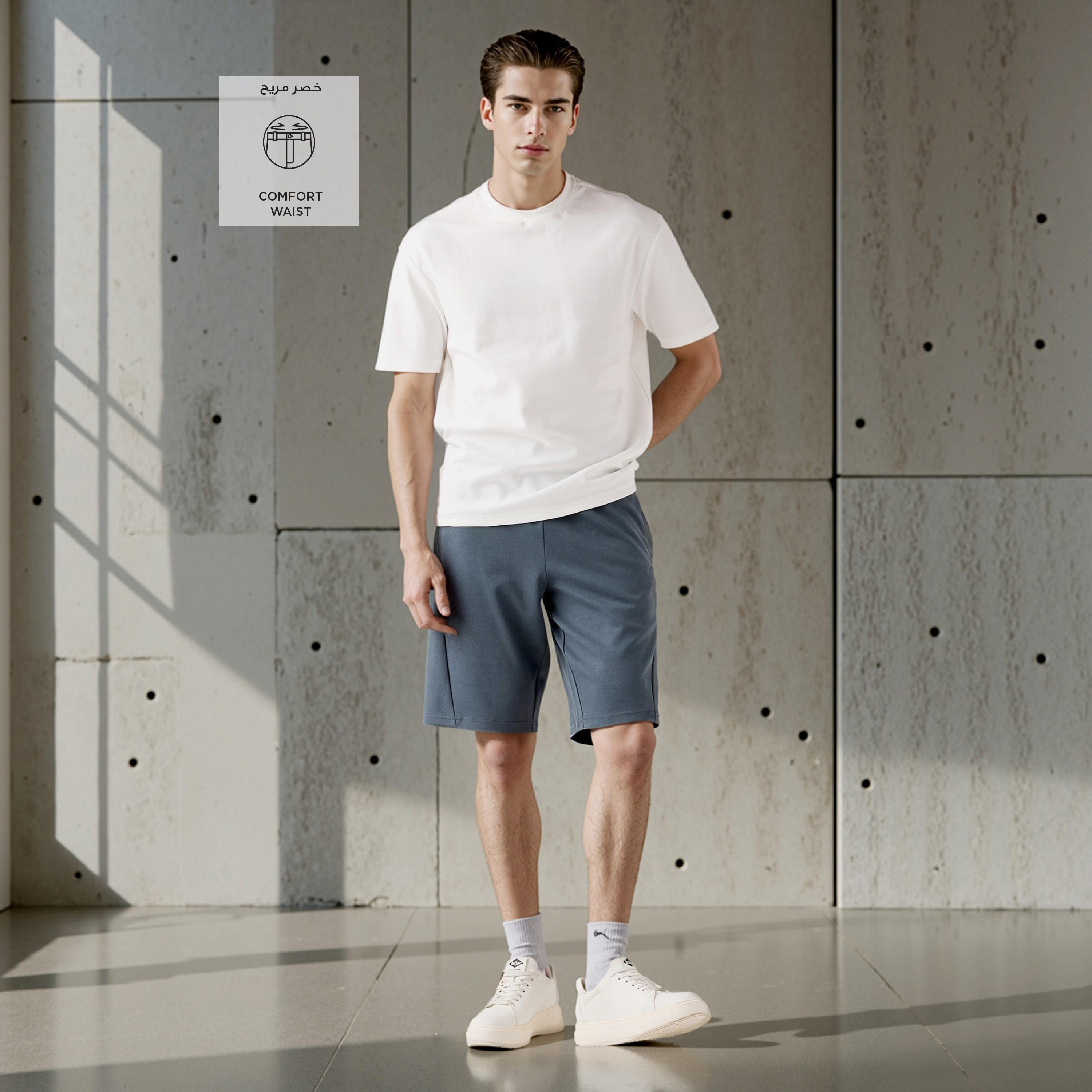شورت بقصة عادية مع إغلاق رباط-men-clothing-bottoms-shorts-image-4
