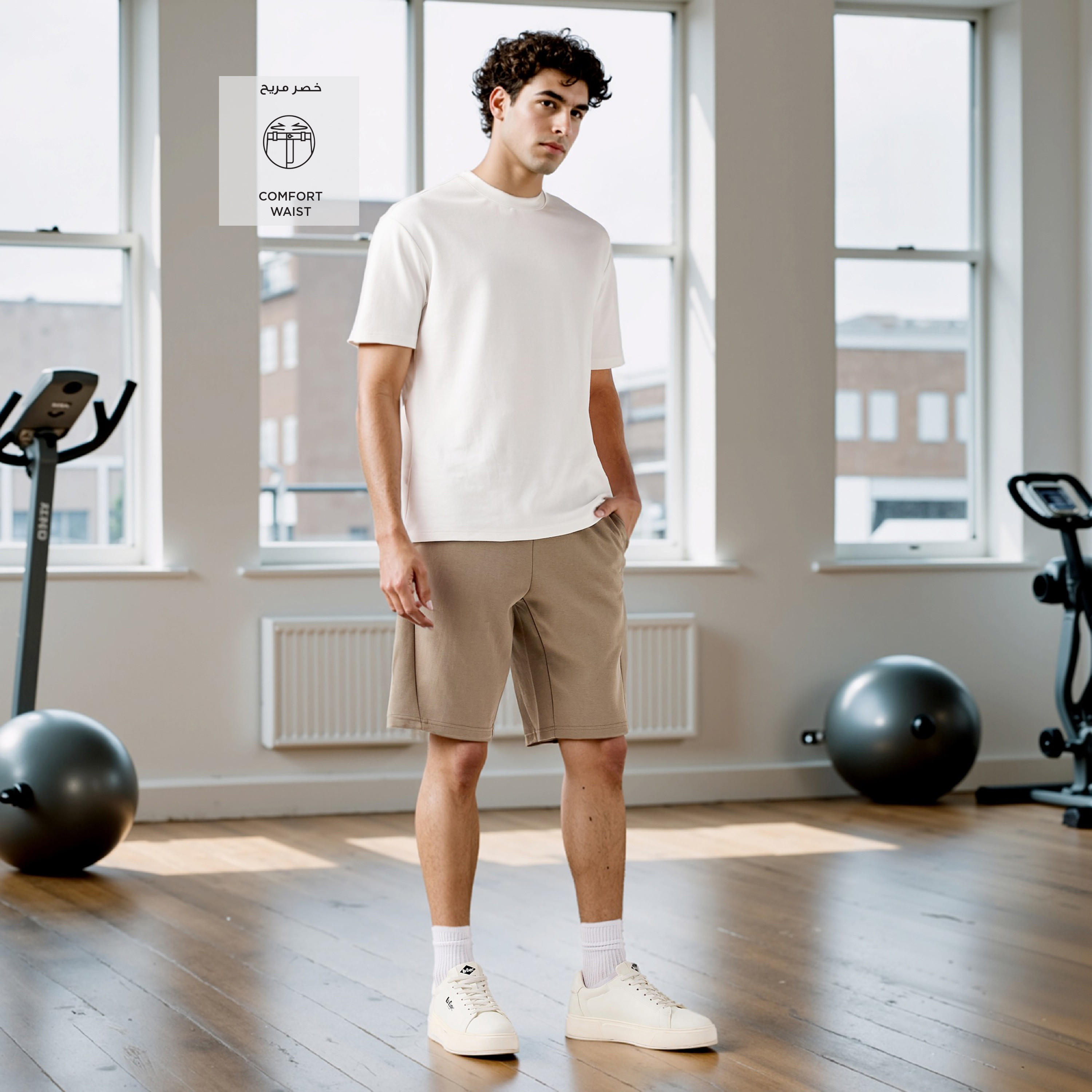 شورت بقصة عادية مع إغلاق رباط-men-clothing-bottoms-shorts-image-2