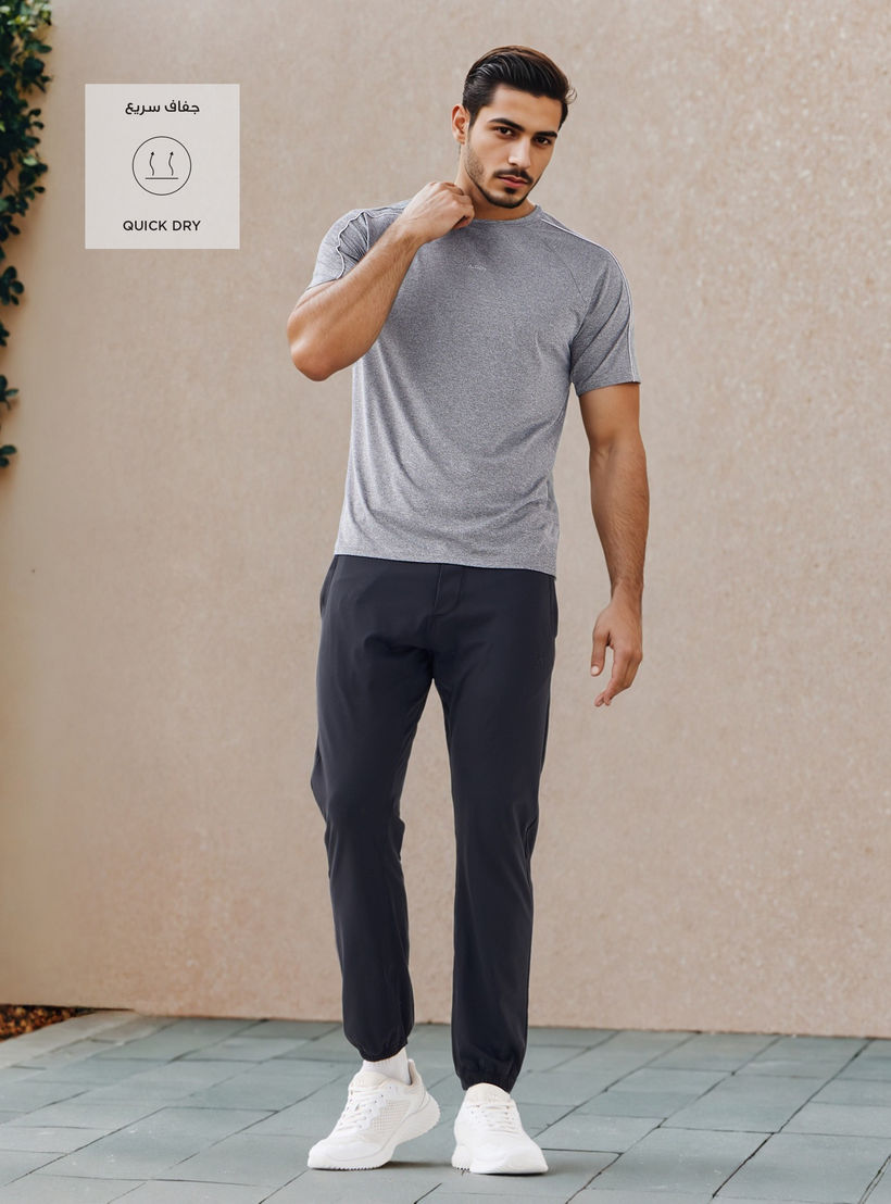 Panelled T-shirt with Raglan Sleeves-men-clothing-sportswearandactivewear-tshirtsandpolos-image-2