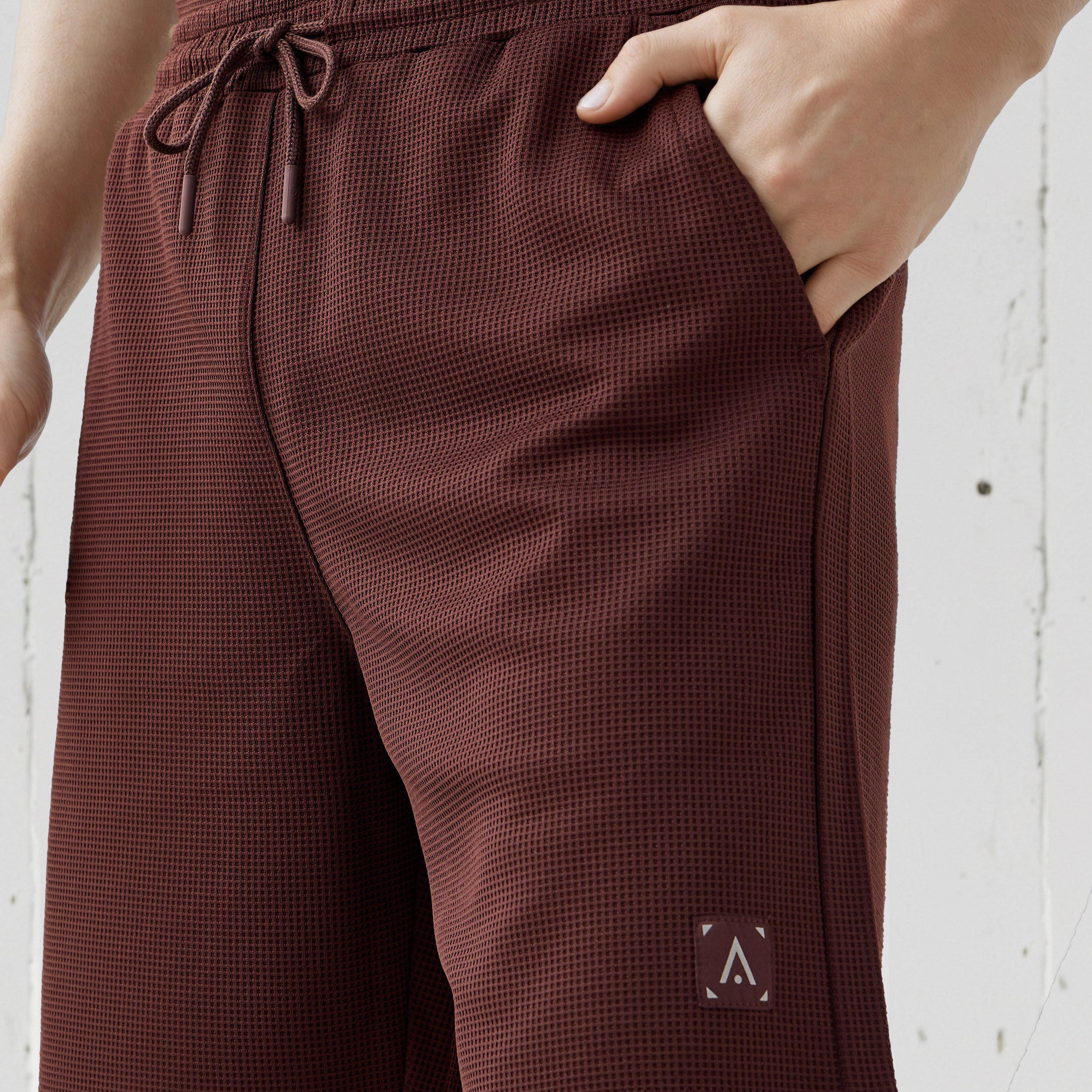 Waffle Textured Shorts with Pockets-men-clothing-bottoms-shorts-image-4