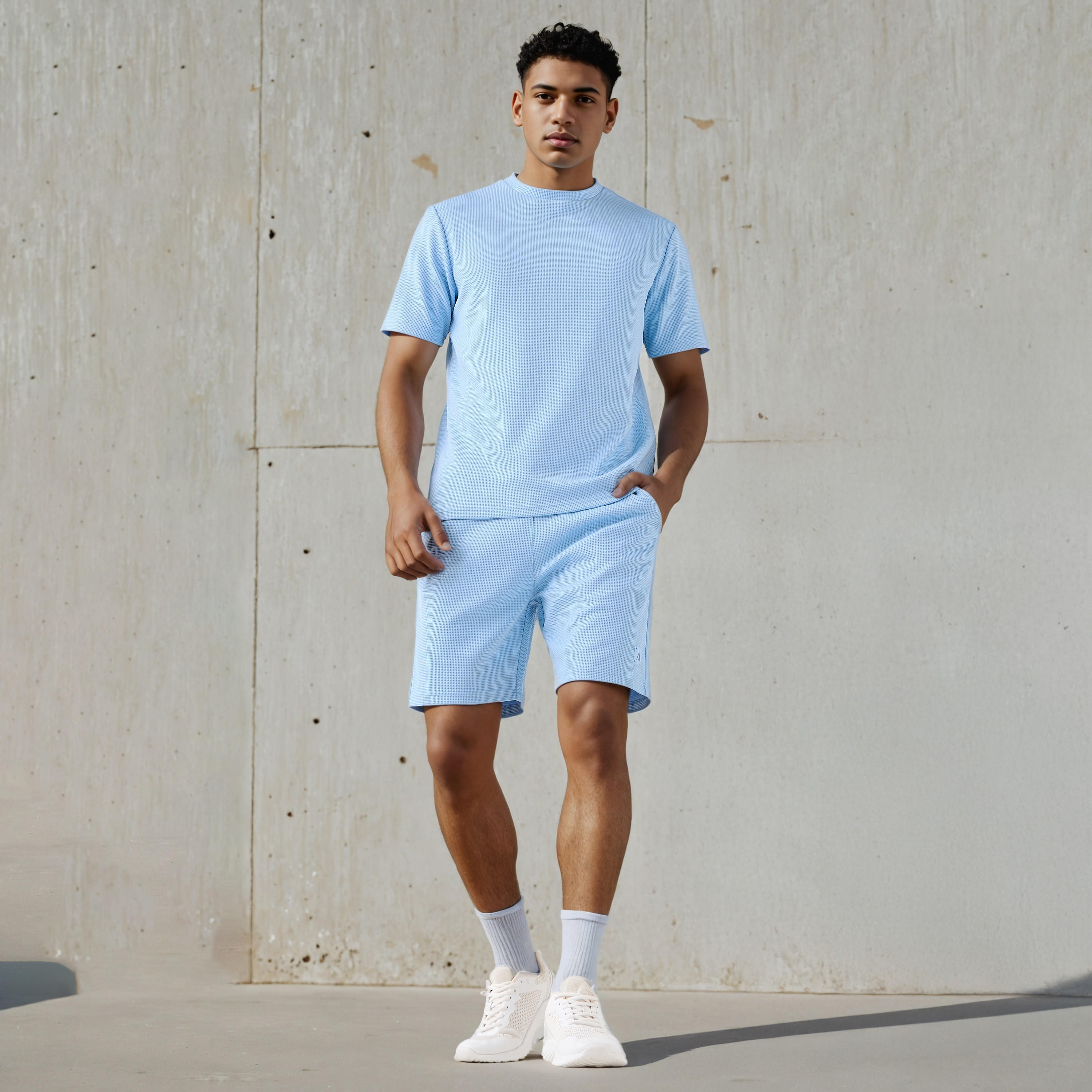 شورت بملمس وافل بارز مع جيوب-men-clothing-bottoms-shorts-image-2