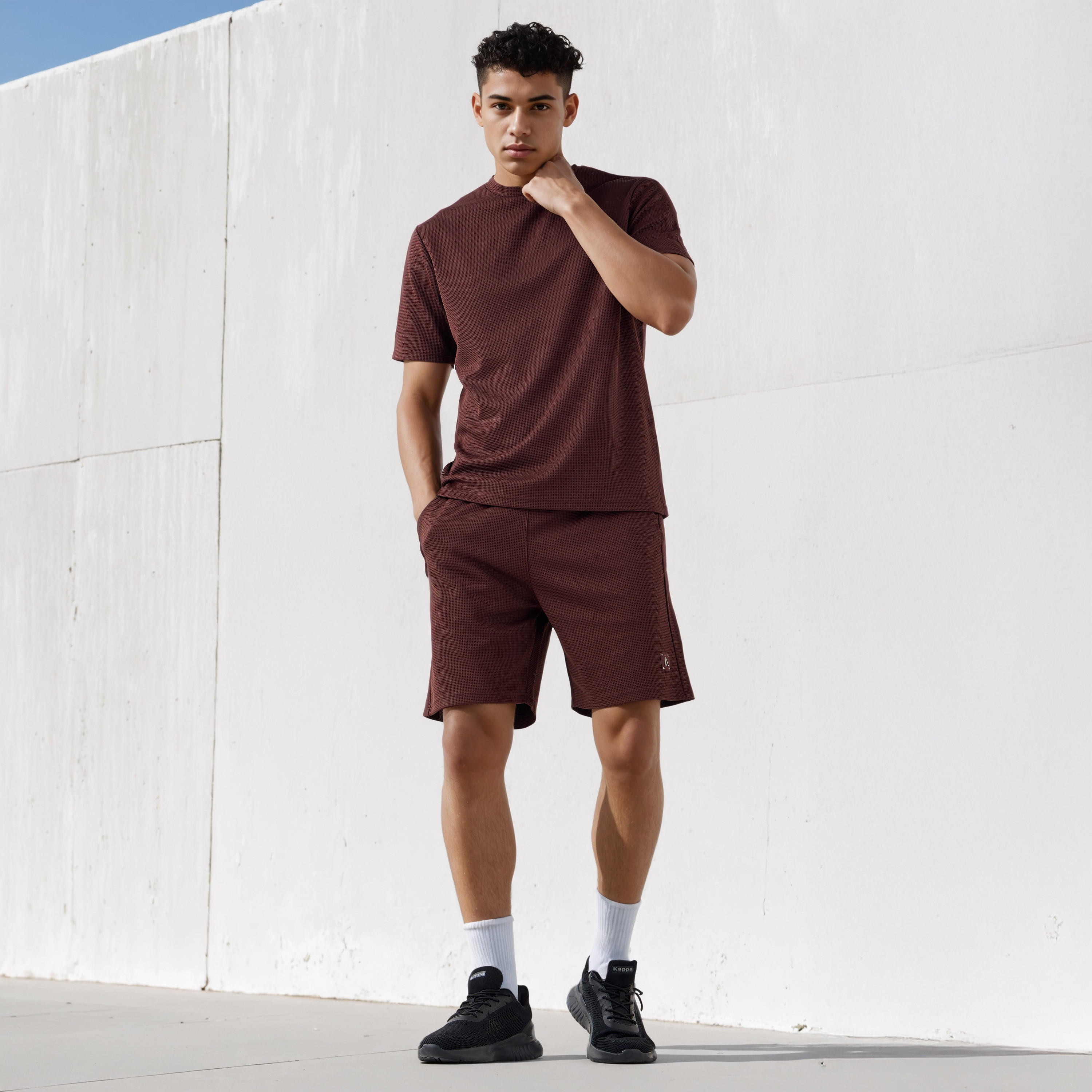 Waffle Textured T-shirt-men-clothing-sportswearandactivewear-tshirtsandpolos-image-2