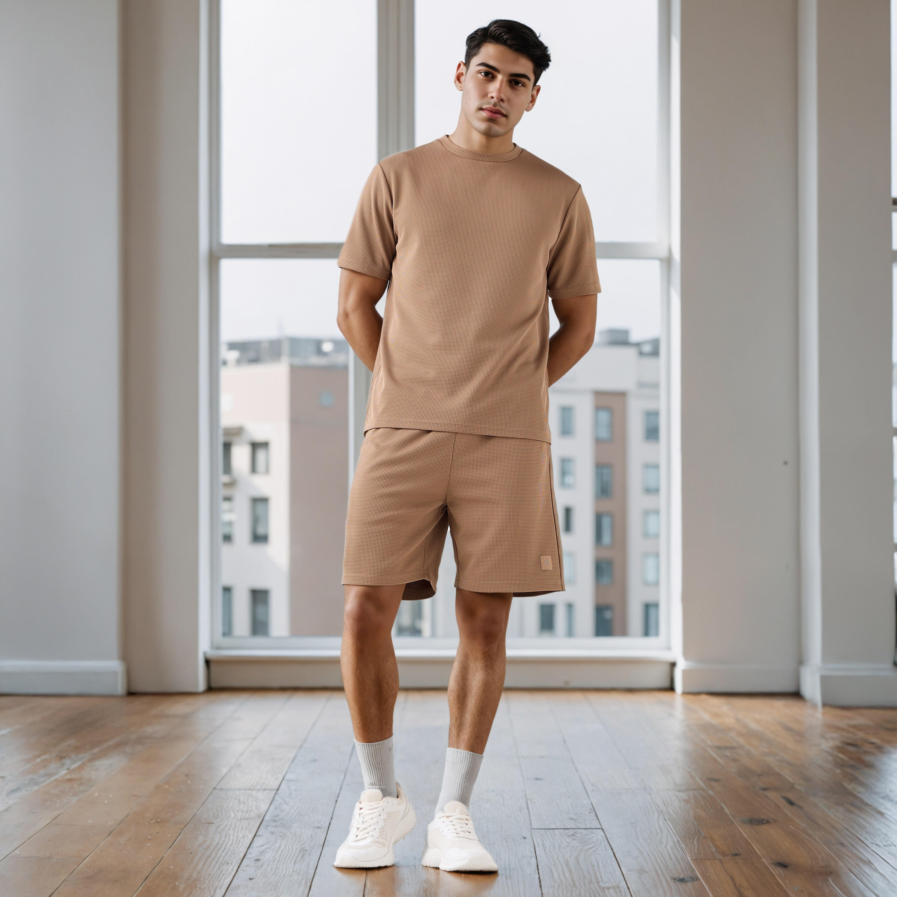 Waffle Textured T-shirt-men-clothing-sportswearandactivewear-tshirtsandpolos-image-2
