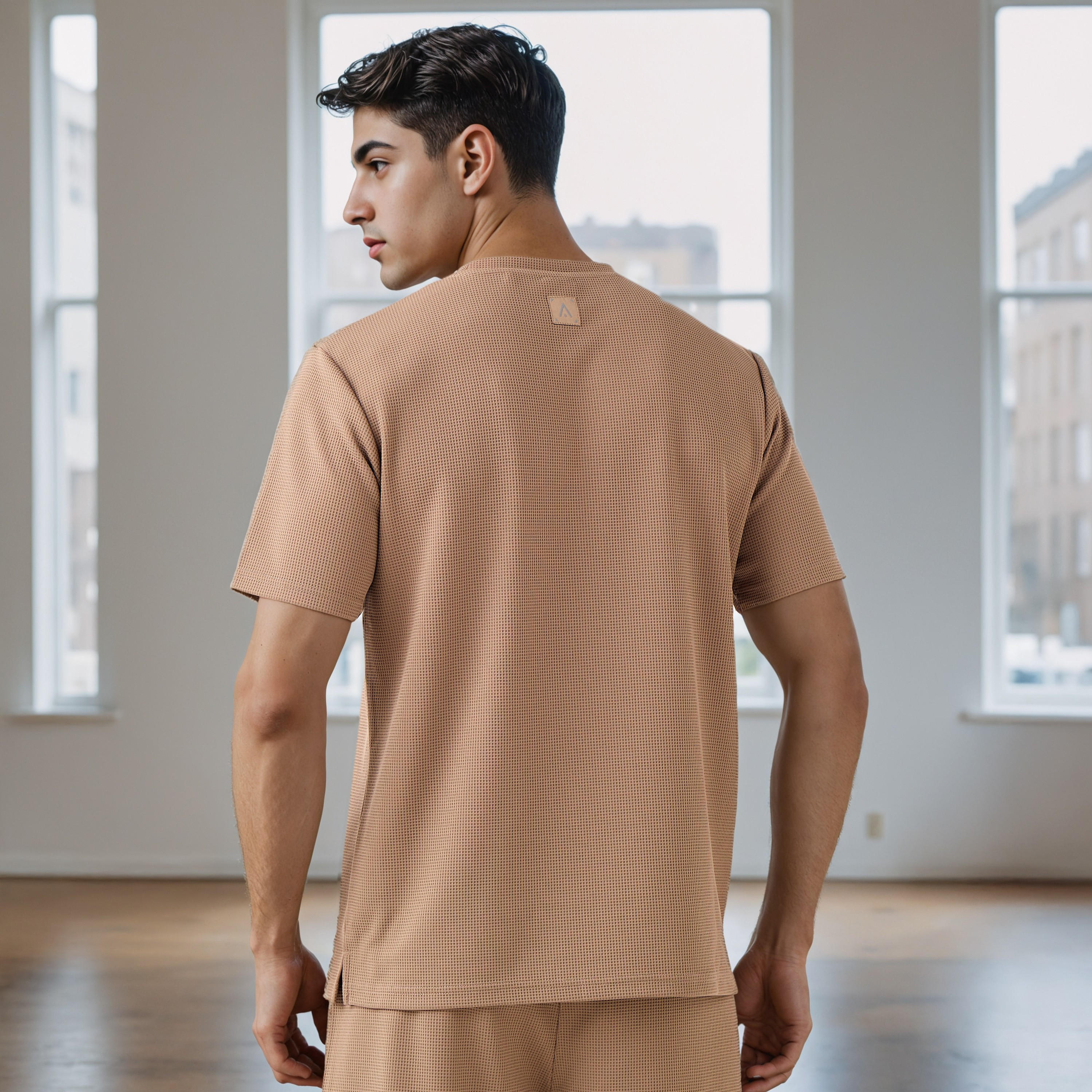 Waffle Textured T-shirt-men-clothing-sportswearandactivewear-tshirtsandpolos-image-3