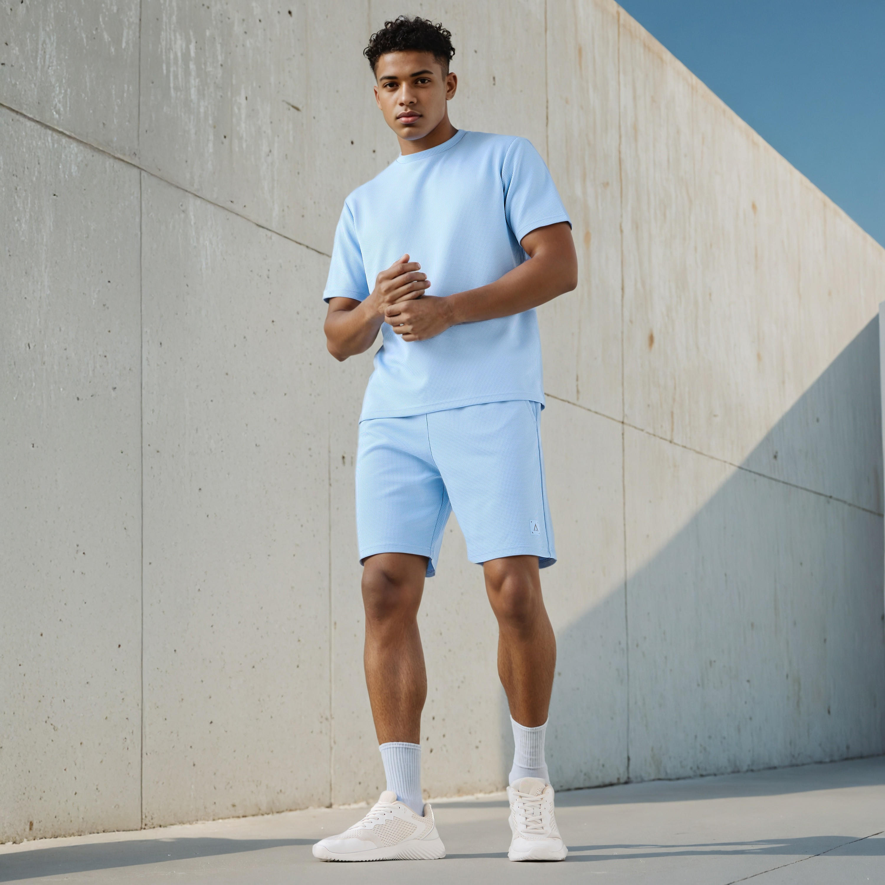 Waffle Textured T-shirt-men-clothing-sportswearandactivewear-tshirtsandpolos-image-2
