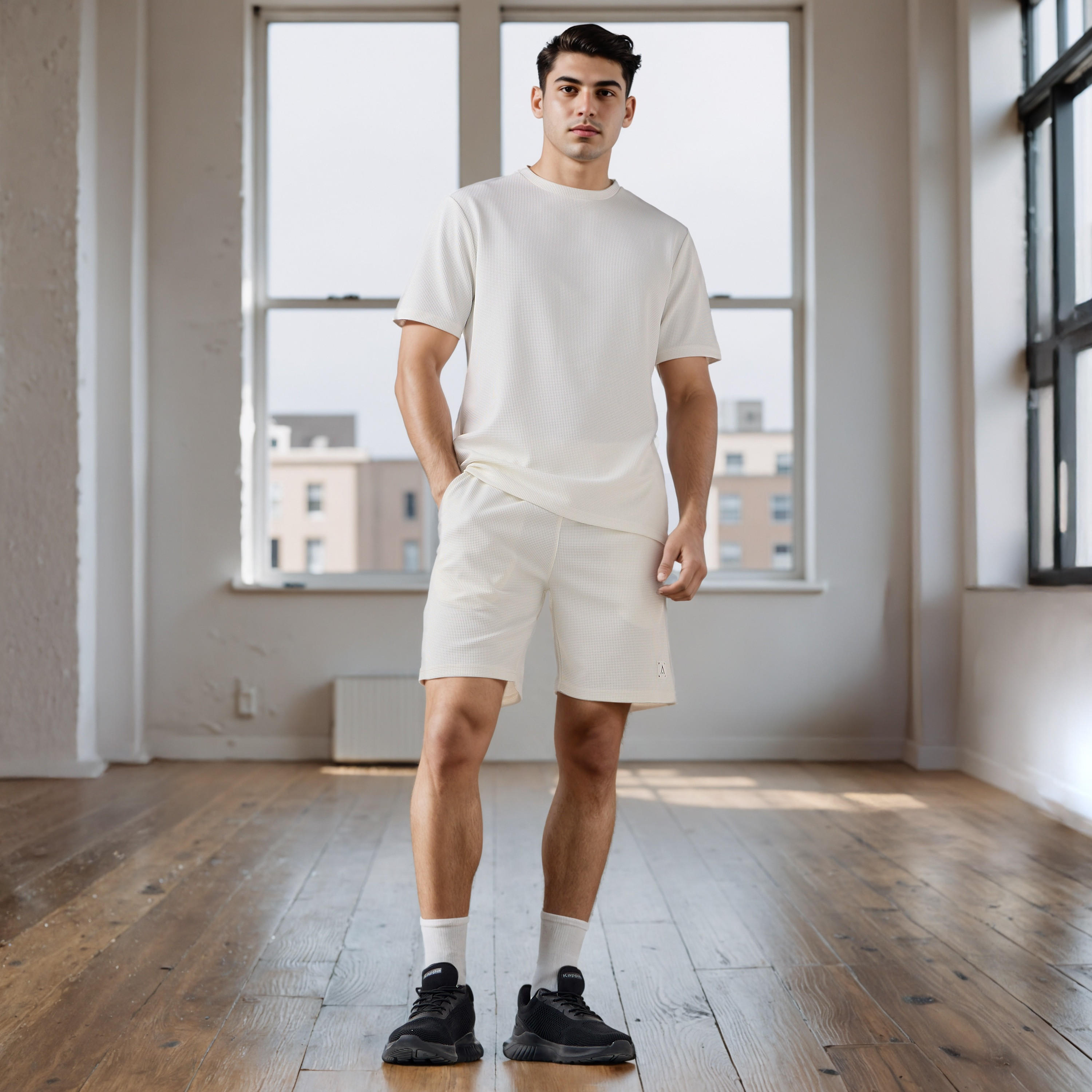 Waffle Textured T-shirt-men-clothing-sportswearandactivewear-tshirtsandpolos-image-2