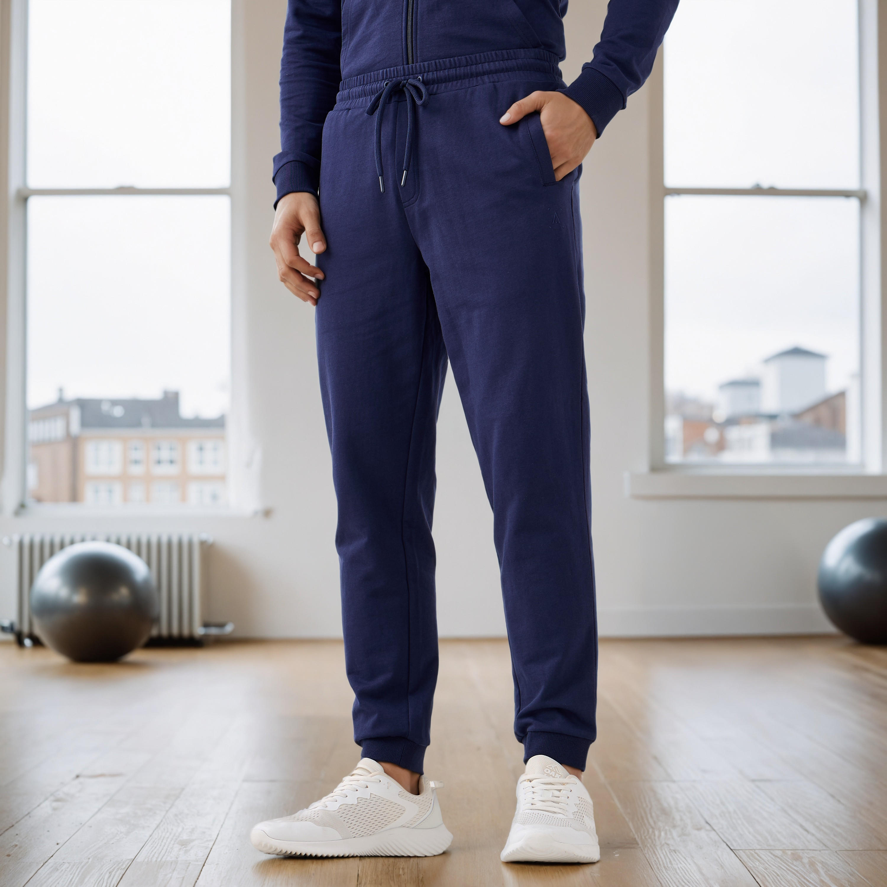 Joggers with Drawstring Closure and Pockets-men-clothing-sportswearandactivewear-bottoms-joggers-image-1