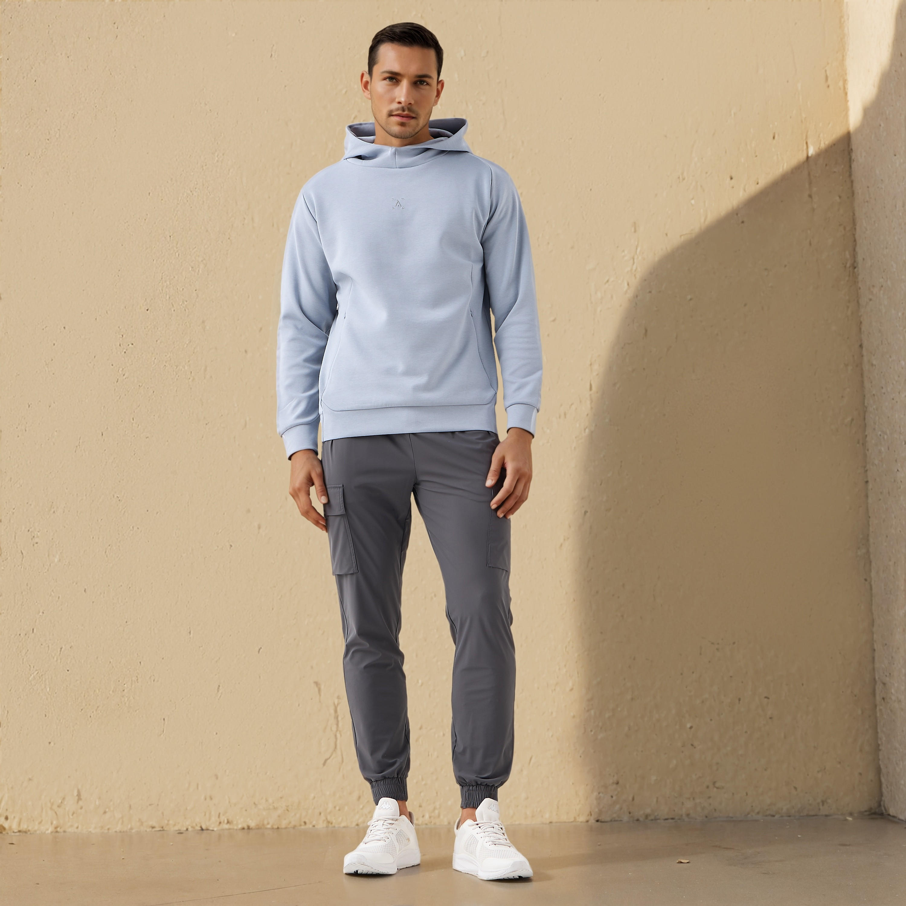 Textured Hooded Sweatshirt-men-winterwear-hoodiesandsweatshirts-image-2