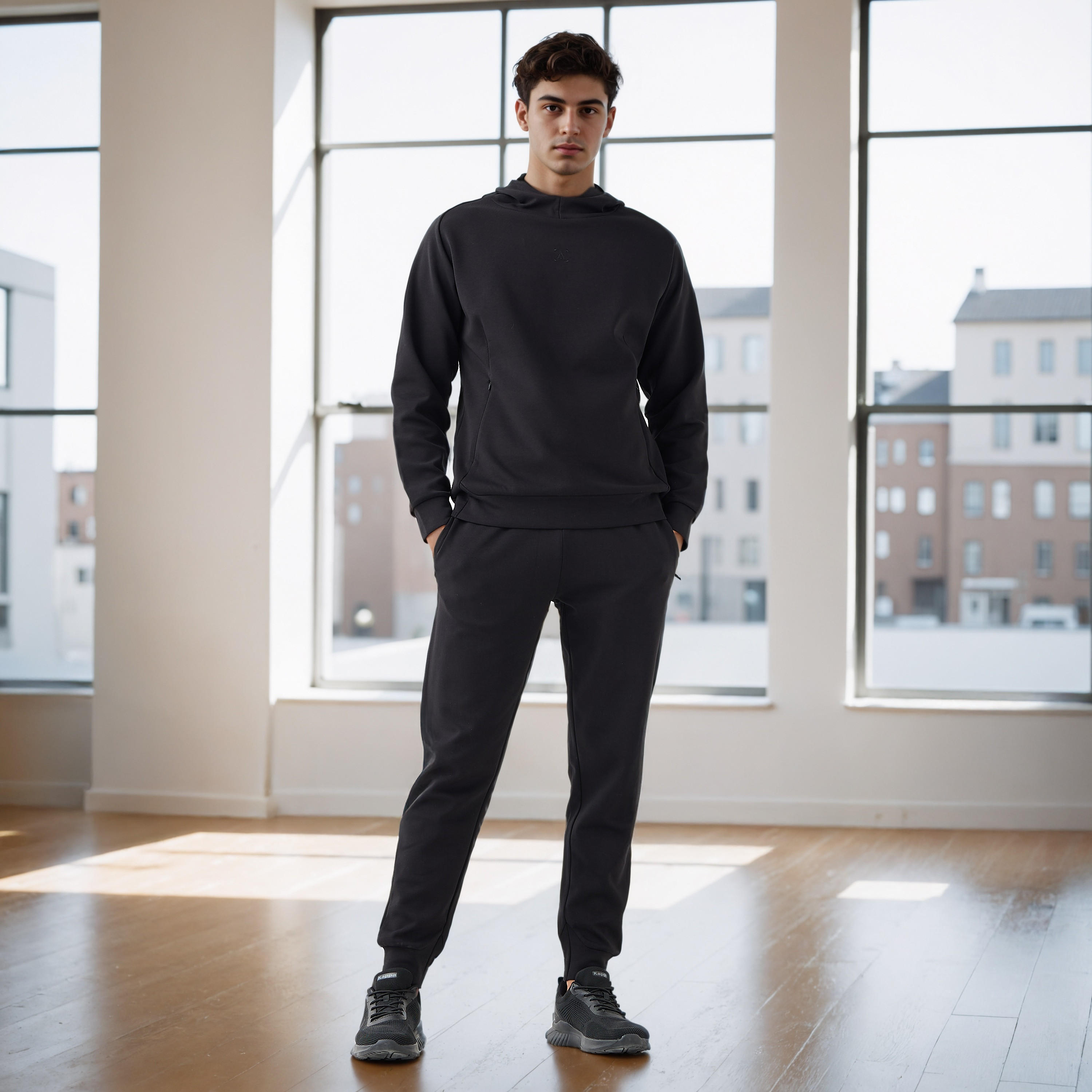 Panelled Joggers with Pockets-men-clothing-sportswearandactivewear-bottoms-joggers-image-2