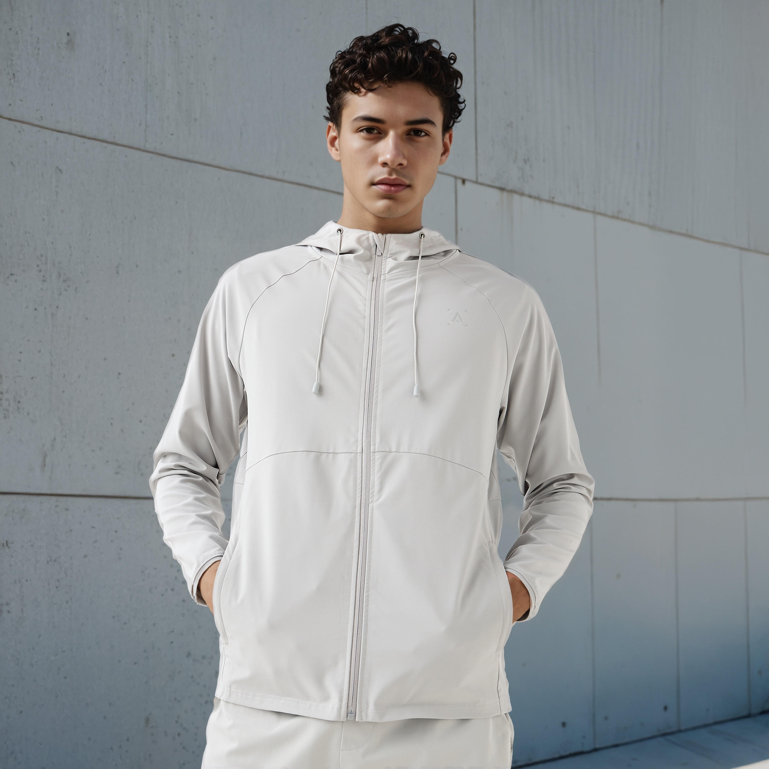 Regular Fit Zip Through Performance Hoodie-men-winterwear-hoodiesandsweatshirts-image-1