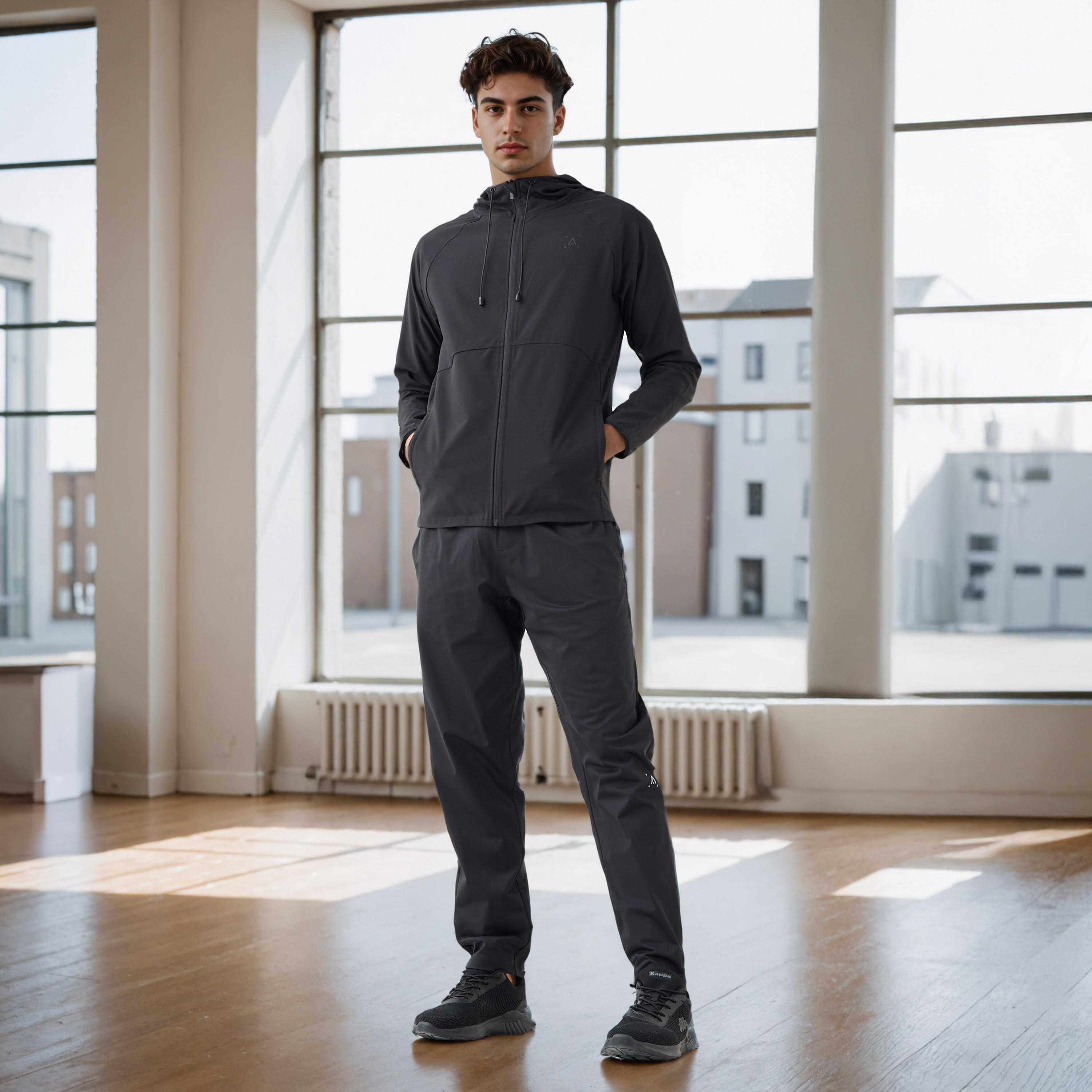 Regular Fit Zip Through Performance Hoodie-men-winterwear-hoodiesandsweatshirts-image-2