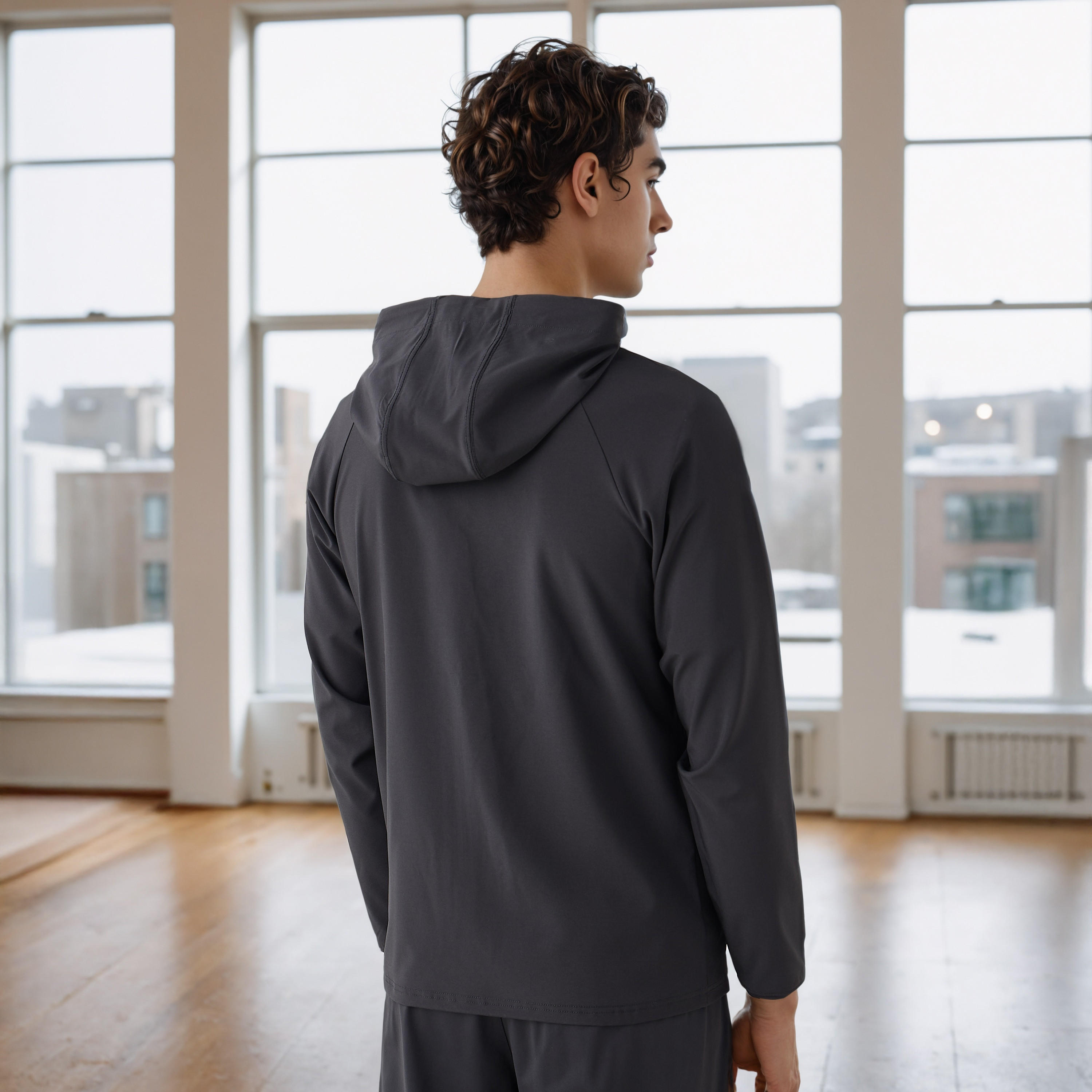 Regular Fit Zip Through Performance Hoodie-men-winterwear-hoodiesandsweatshirts-image-3