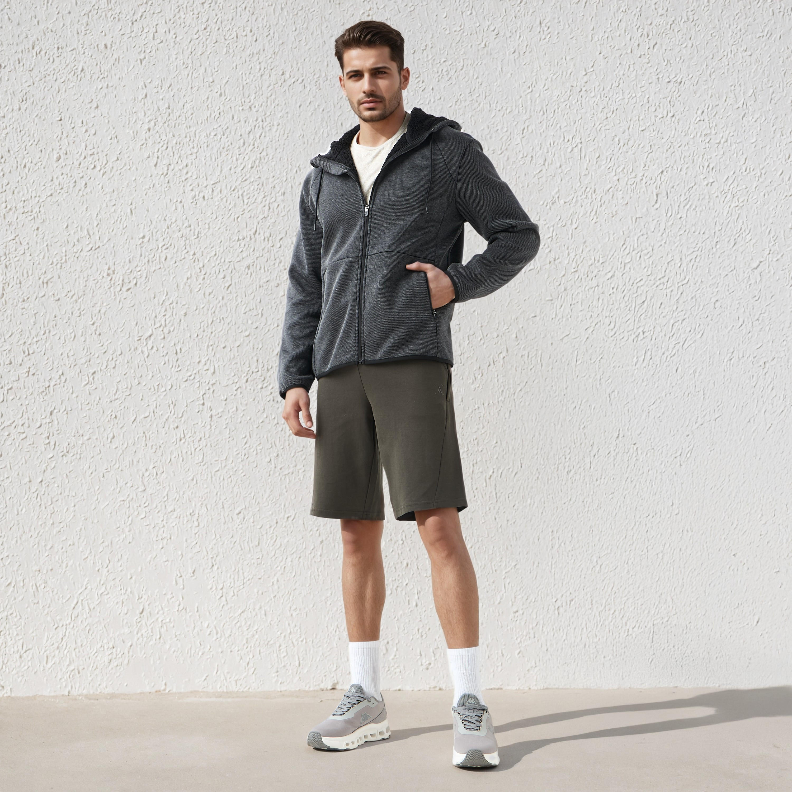 Men Regular Fit Textured Hooded Jacket-men-clothing-jacketsandblazers-jackets-image-2