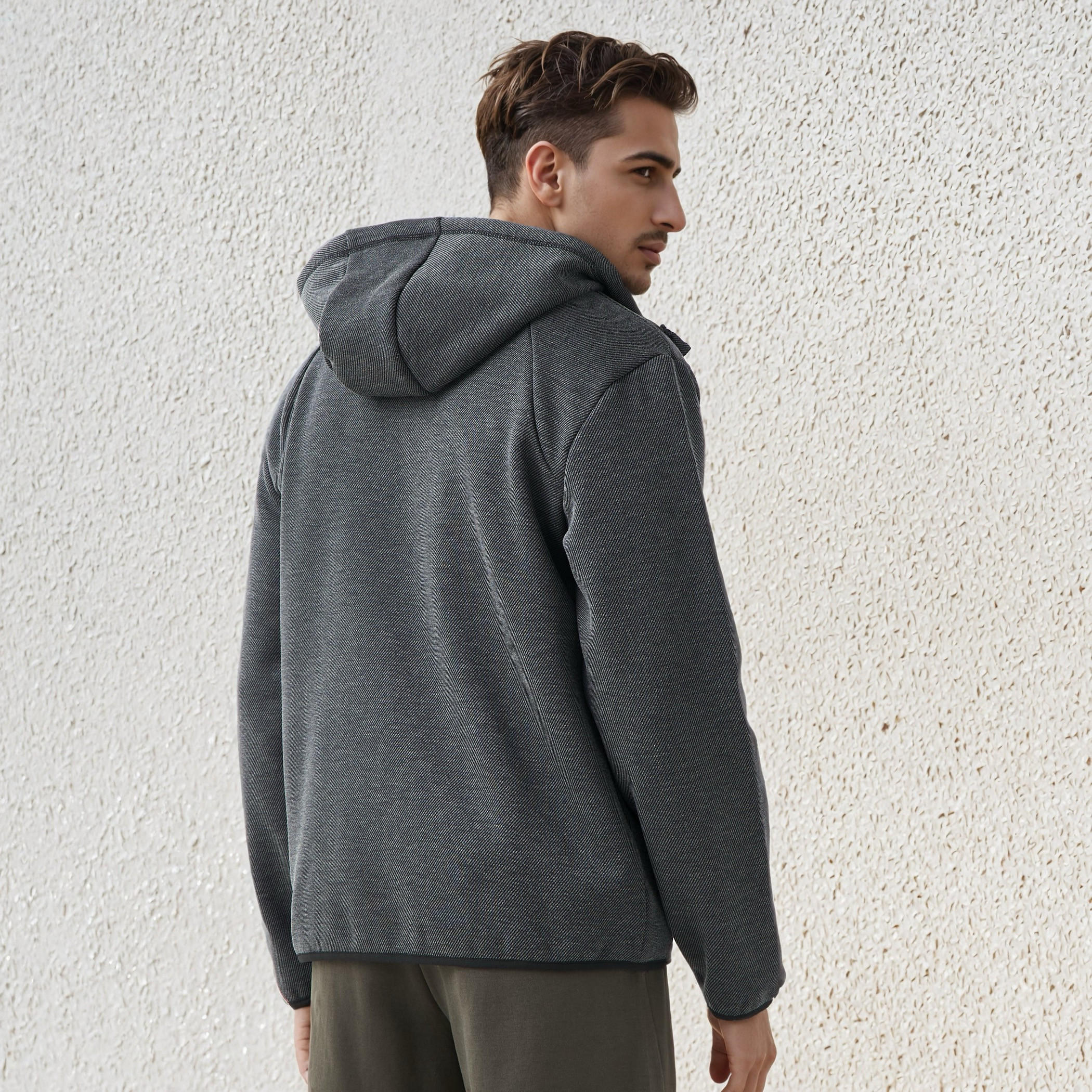 Men Regular Fit Textured Hooded Jacket-men-clothing-jacketsandblazers-jackets-image-3
