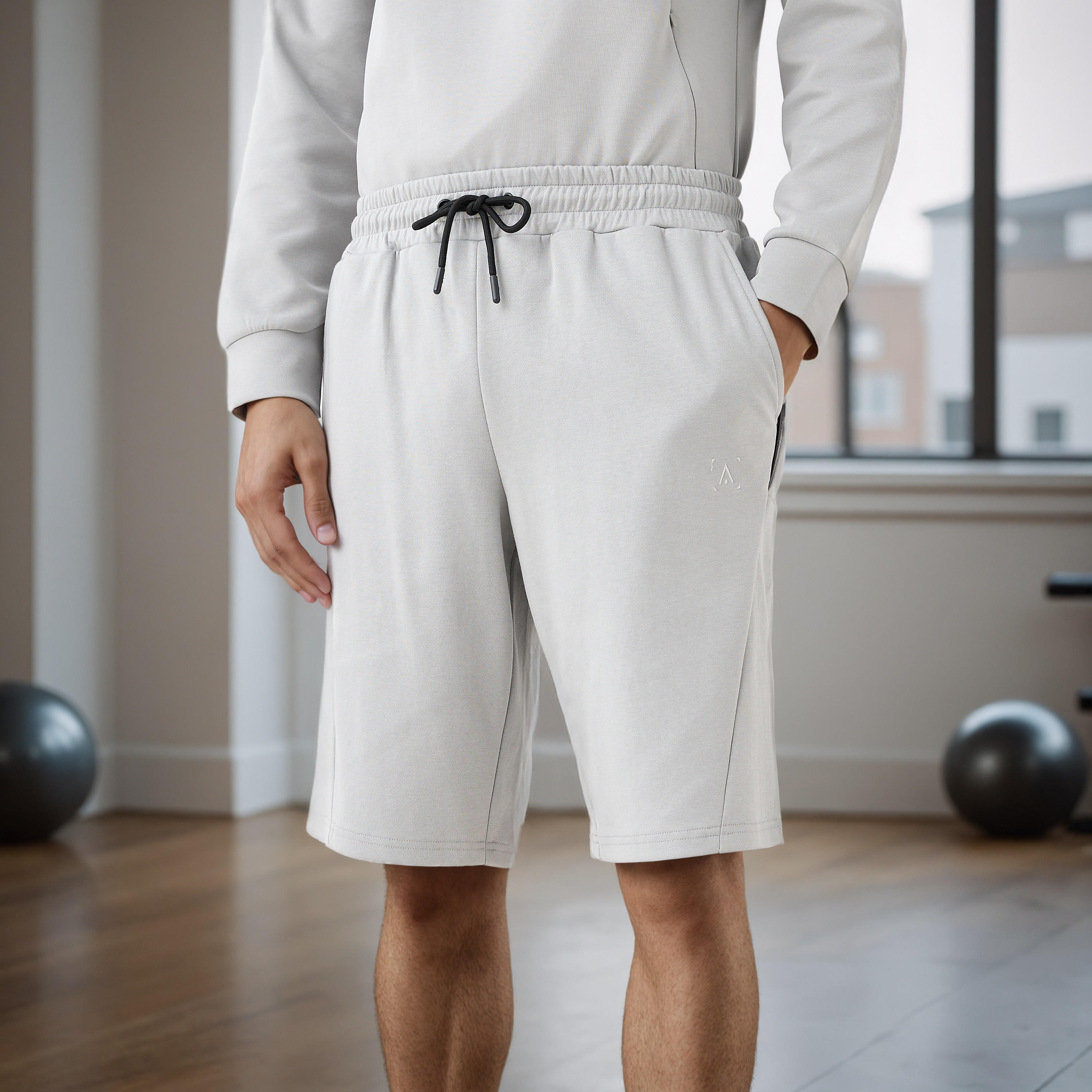 Panelled Performance Shorts with Pockets-men-clothing-bottoms-shorts-image-1