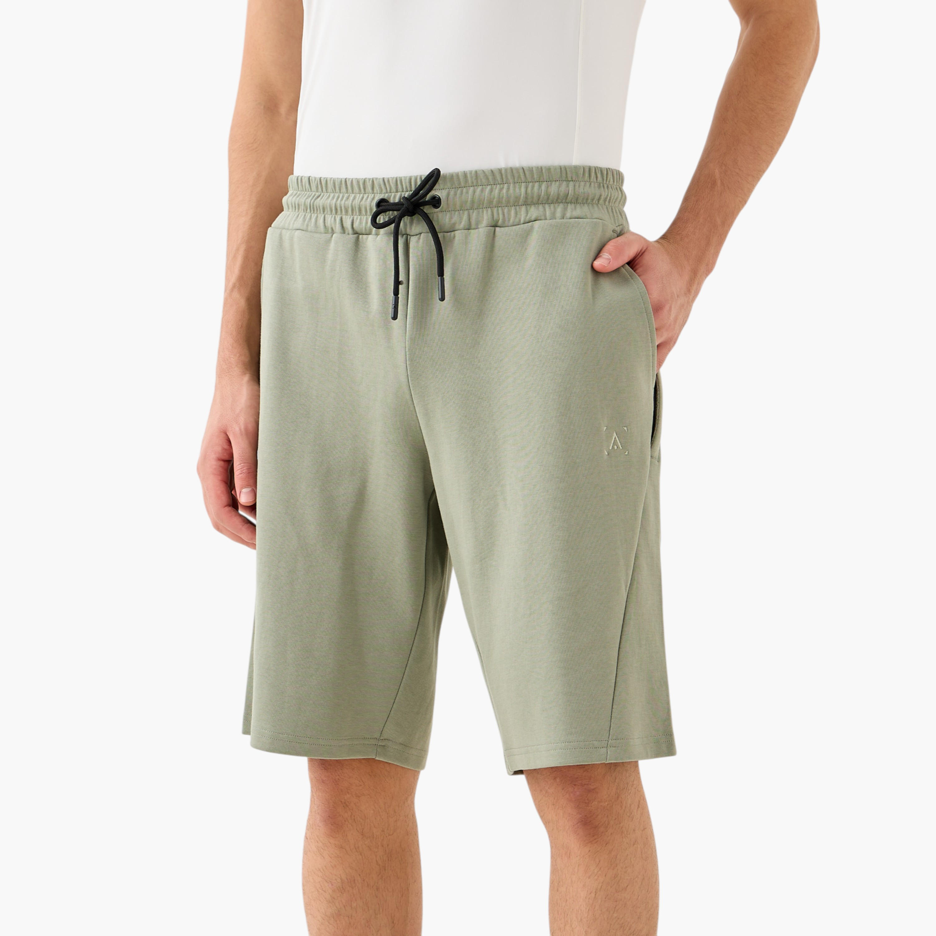 Panelled Performance Shorts with Pockets-men-clothing-bottoms-shorts-image-1