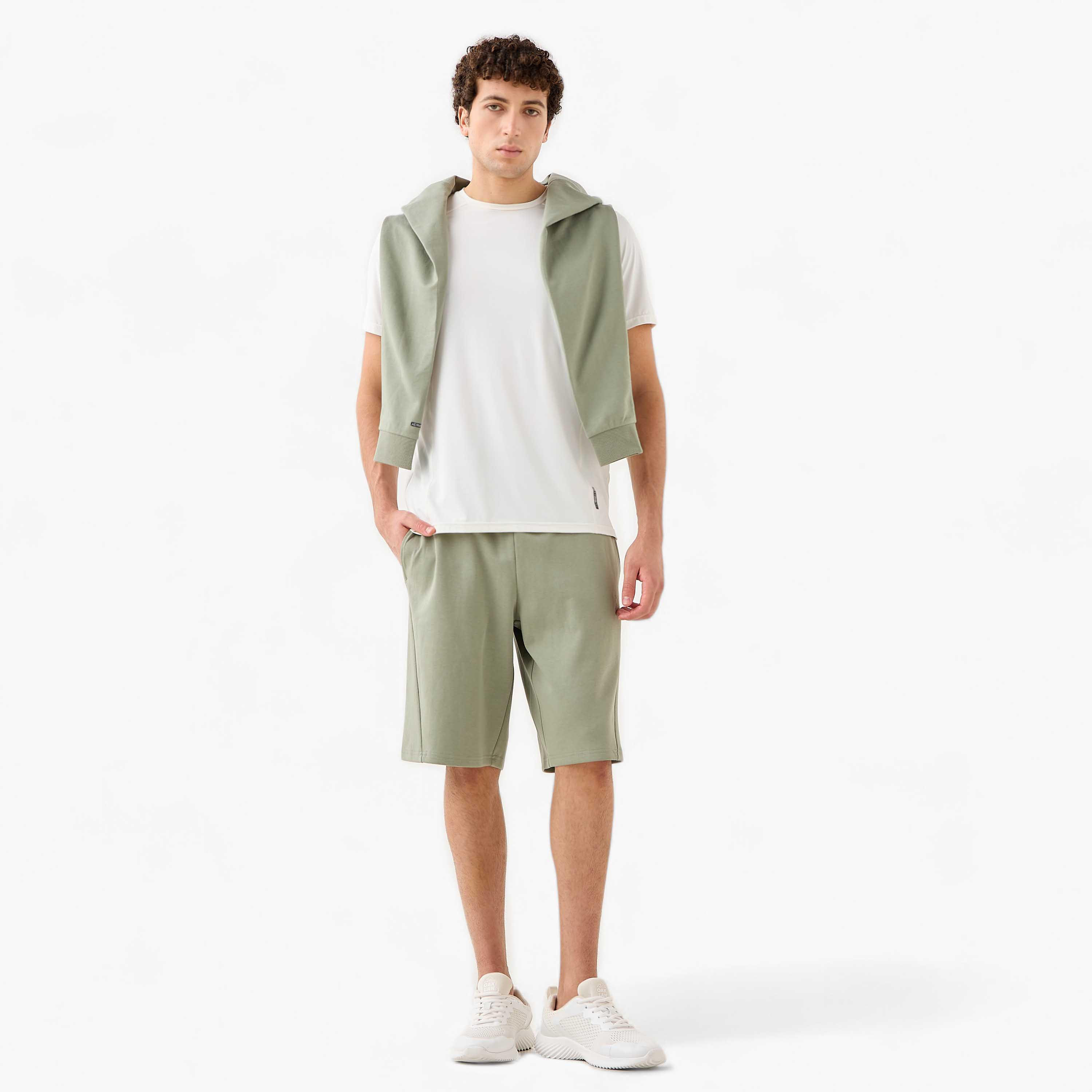 Panelled Performance Shorts with Pockets-men-clothing-bottoms-shorts-image-2