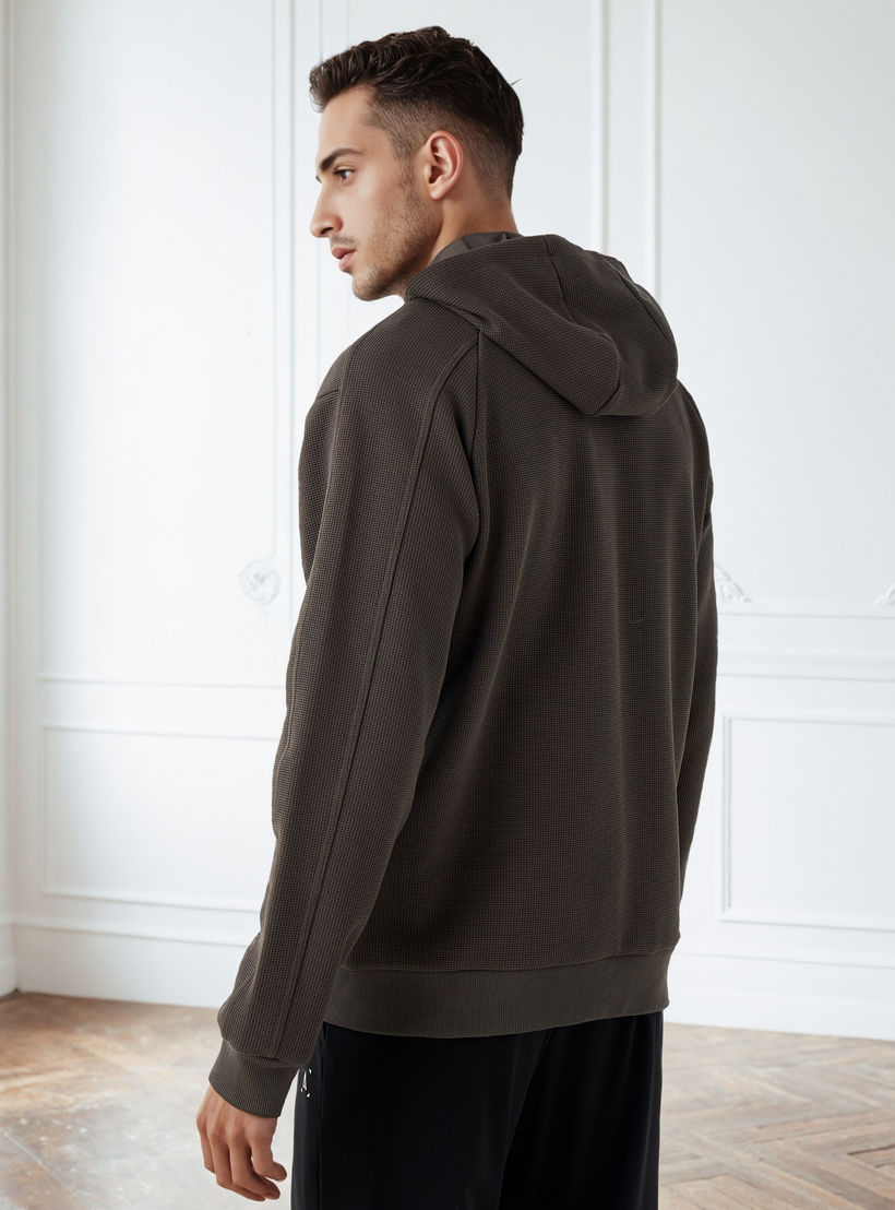 هودي وافل بارز الملمس وسحاب كامل-men-winterwear-hoodiesandsweatshirts-image-3