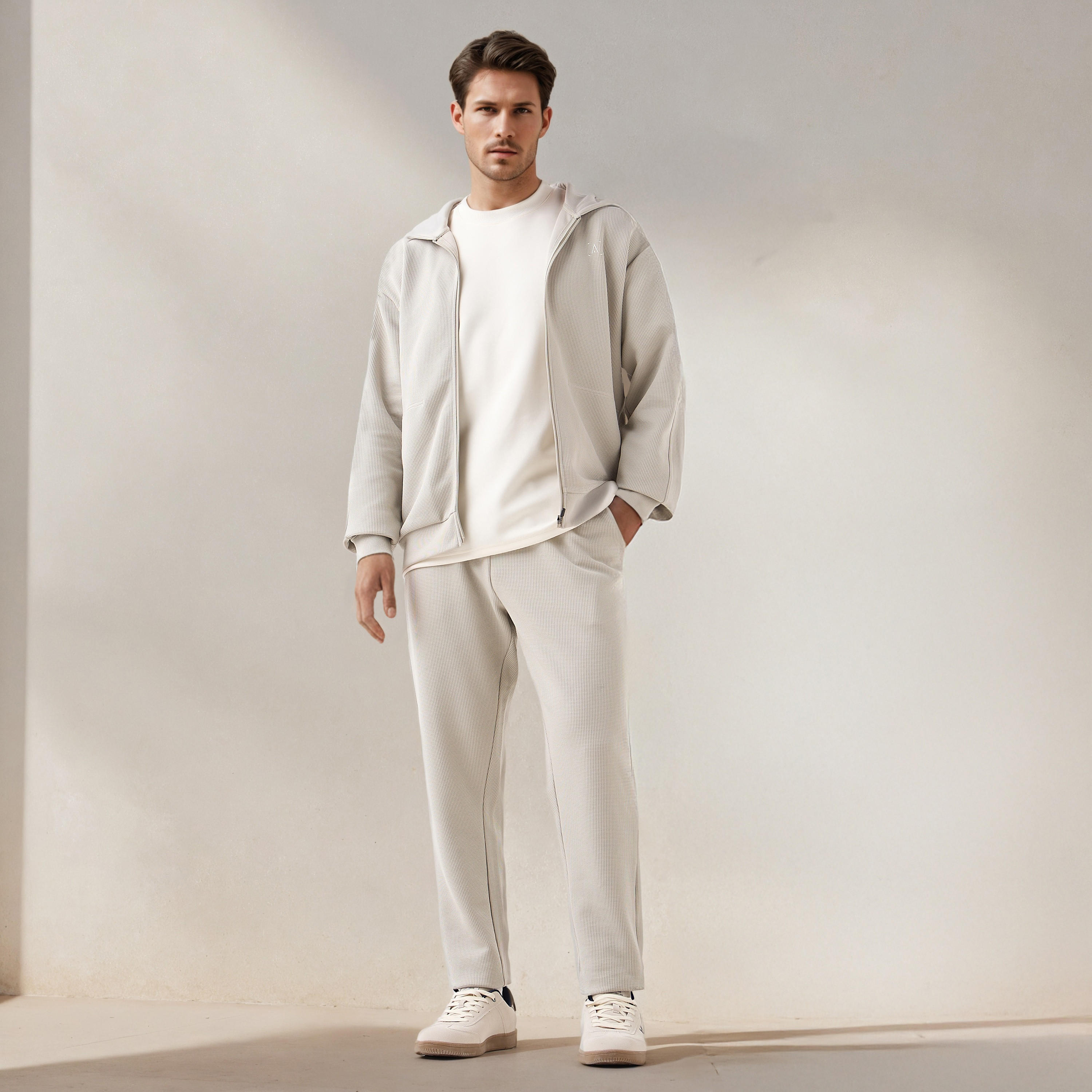 Textured Regular Fit Joggers-men-clothing-sportswearandactivewear-bottoms-joggers-image-1