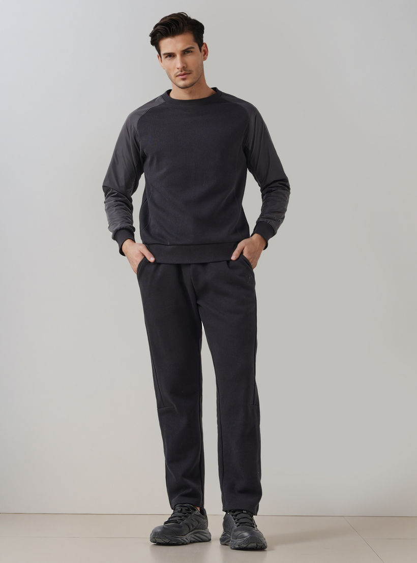 Men Regular Fit Joggers with Drawstring Waist-men-clothing-sportswearandactivewear-bottoms-joggers-image-2